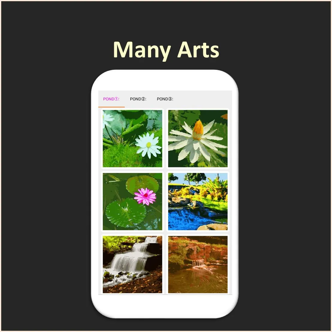 Color by Number - pond | Indus Appstore | Screenshot