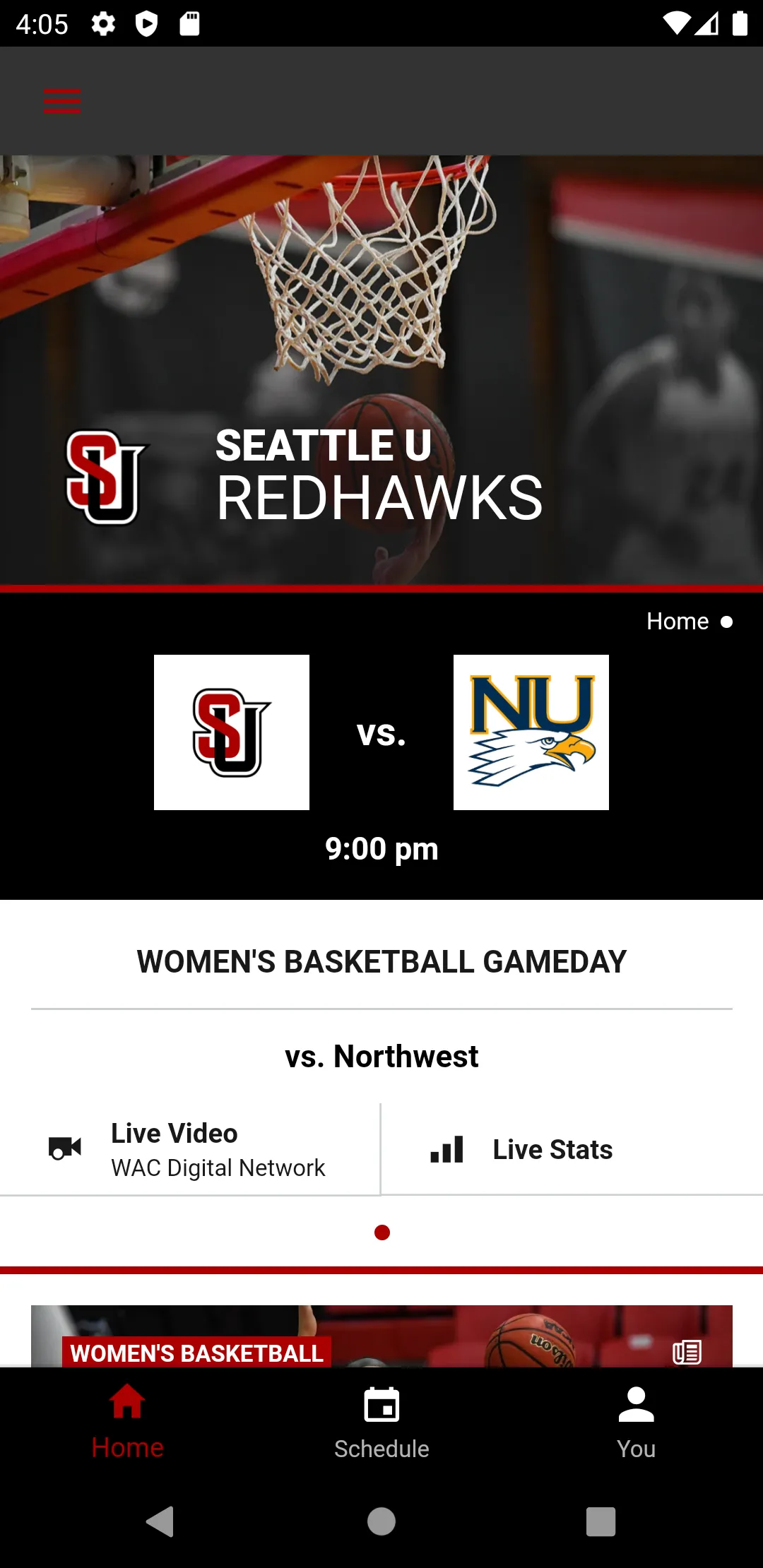 Seattle U Athletics | Indus Appstore | Screenshot