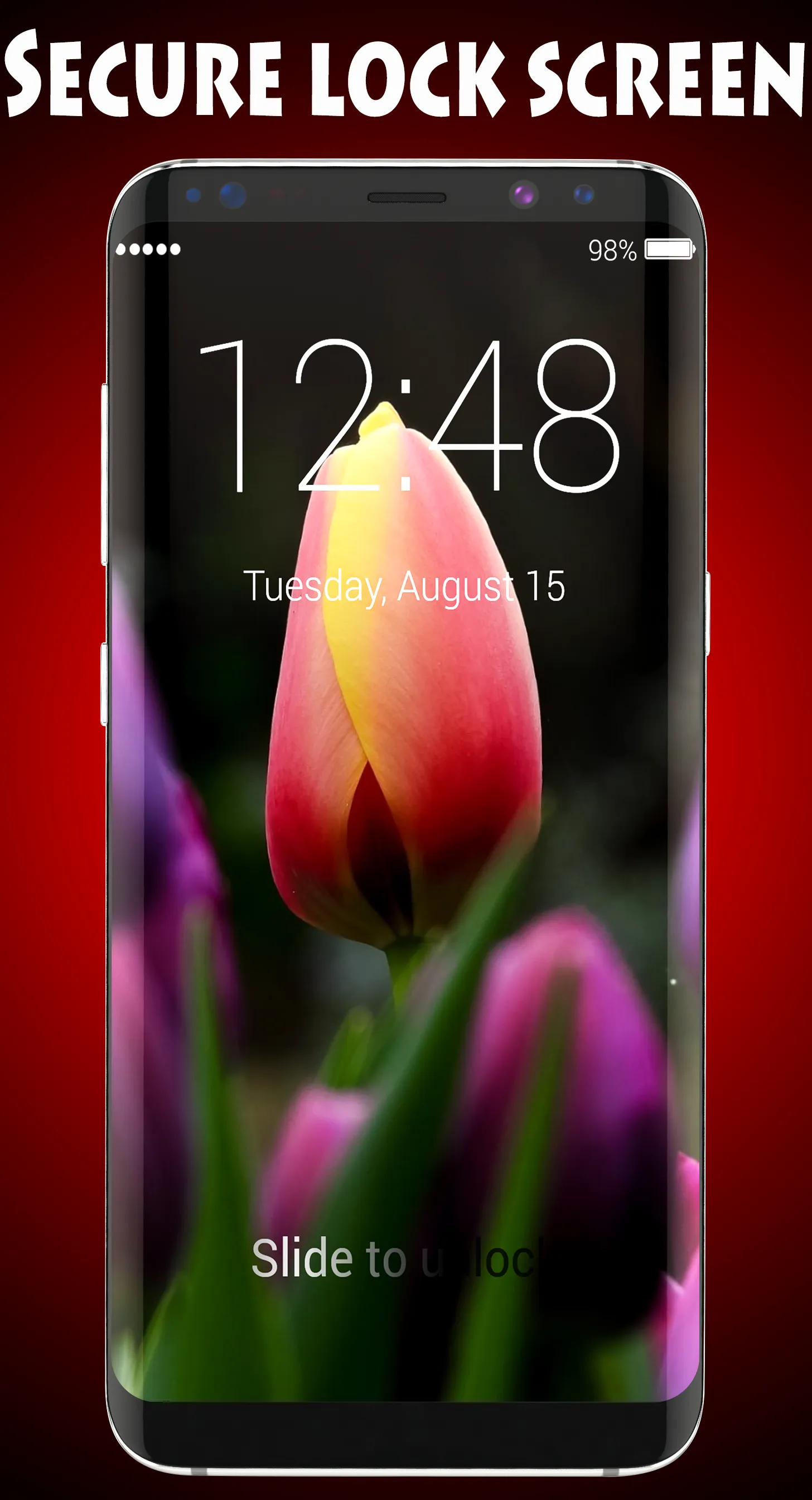 Tulips Lock Screen | Indus Appstore | Screenshot