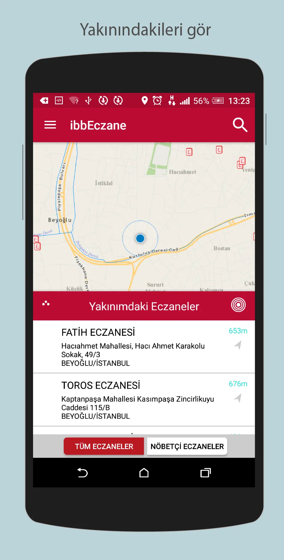 İstanbul Eczaneleri | Indus Appstore | Screenshot