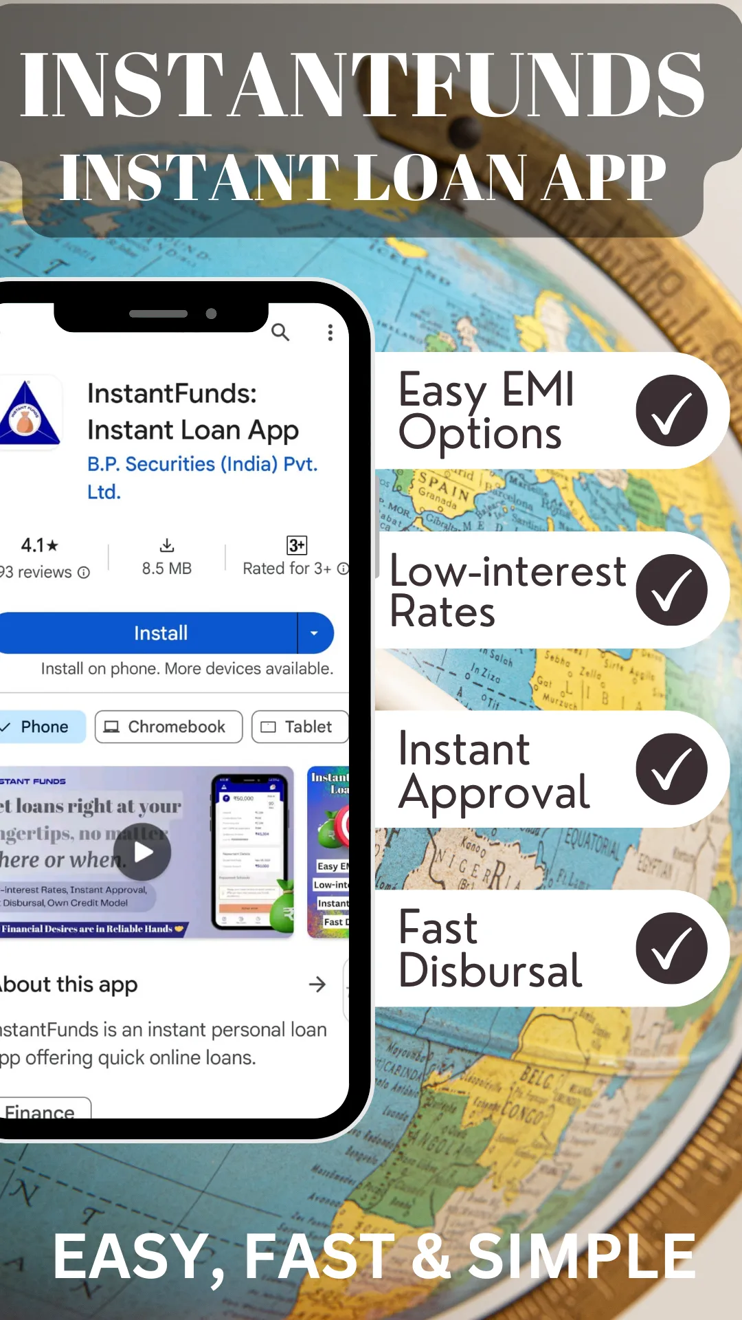 InstantFunds: Instant Loan App | Indus Appstore | Screenshot