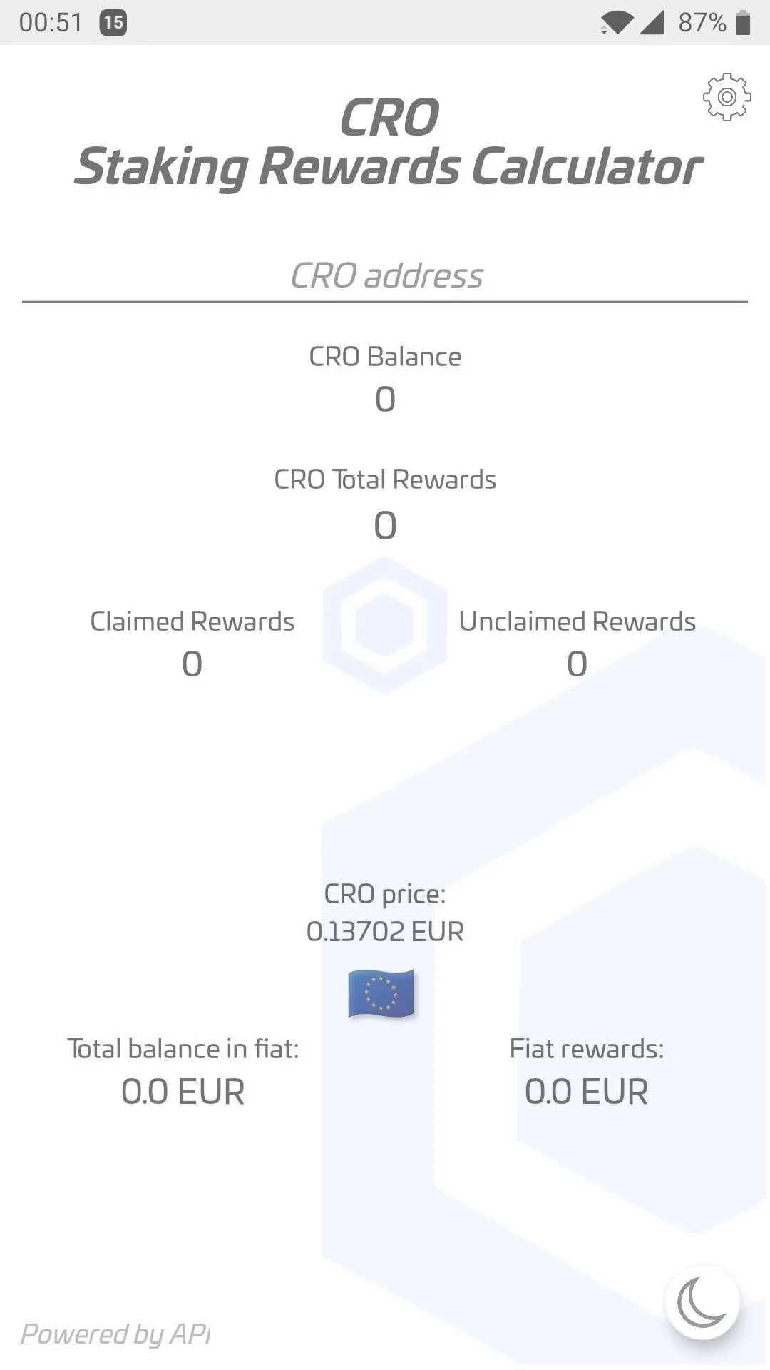 CRO Staking Rewards Calculator | Indus Appstore | Screenshot