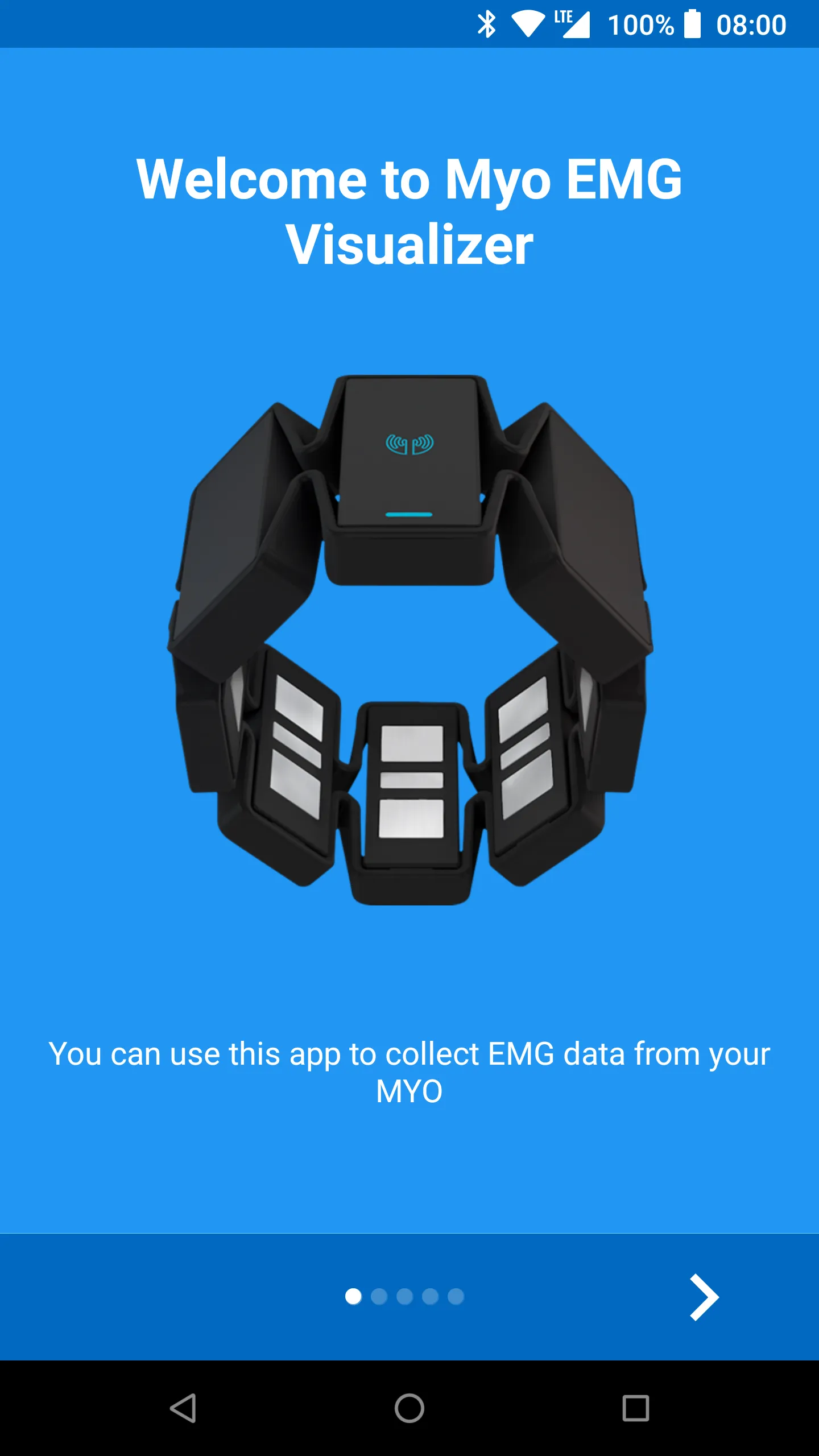 Myo EMG Visualizer | Indus Appstore | Screenshot