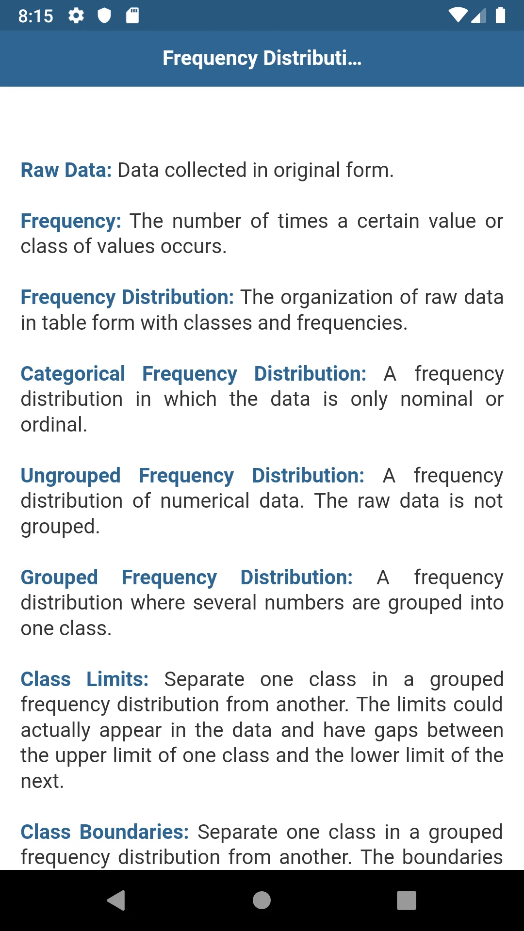 Statistics | Indus Appstore | Screenshot