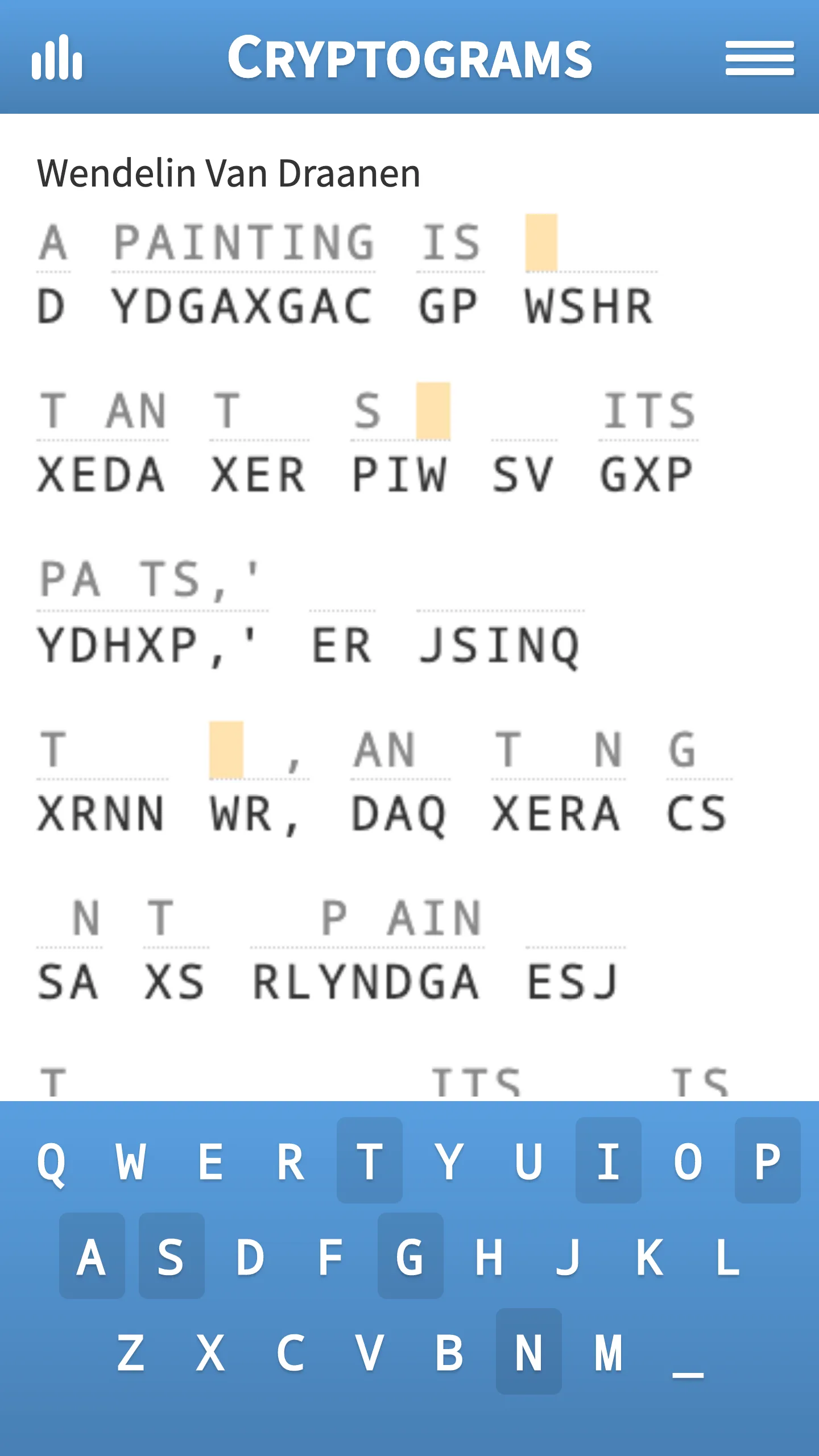 Cryptograms · Decrypt Quotes | Indus Appstore | Screenshot