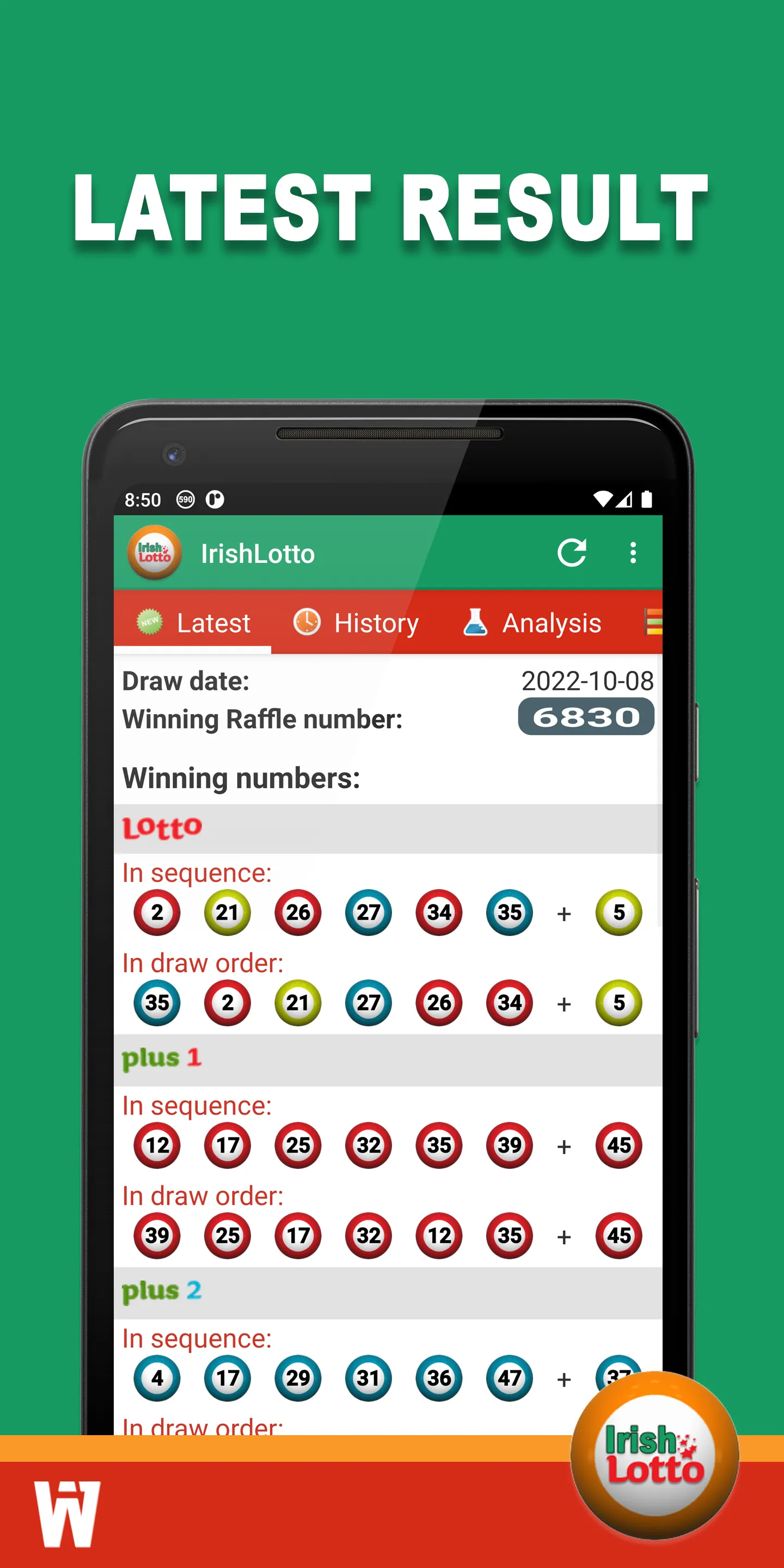 IrishLotto | Indus Appstore | Screenshot