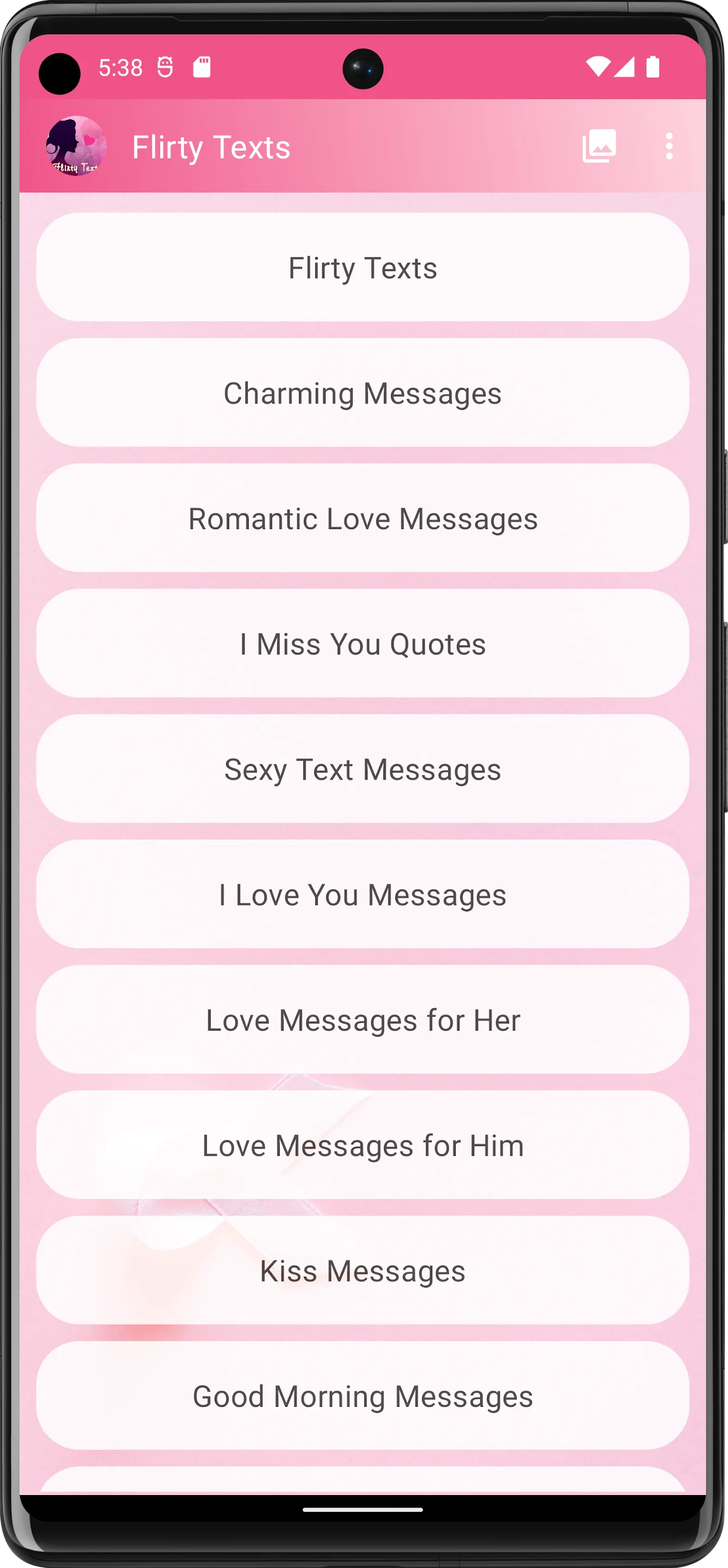 Flirty Texts | Indus Appstore | Screenshot