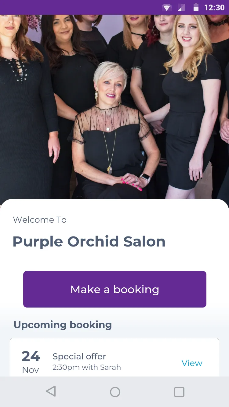 Purple Orchid Salon | Indus Appstore | Screenshot