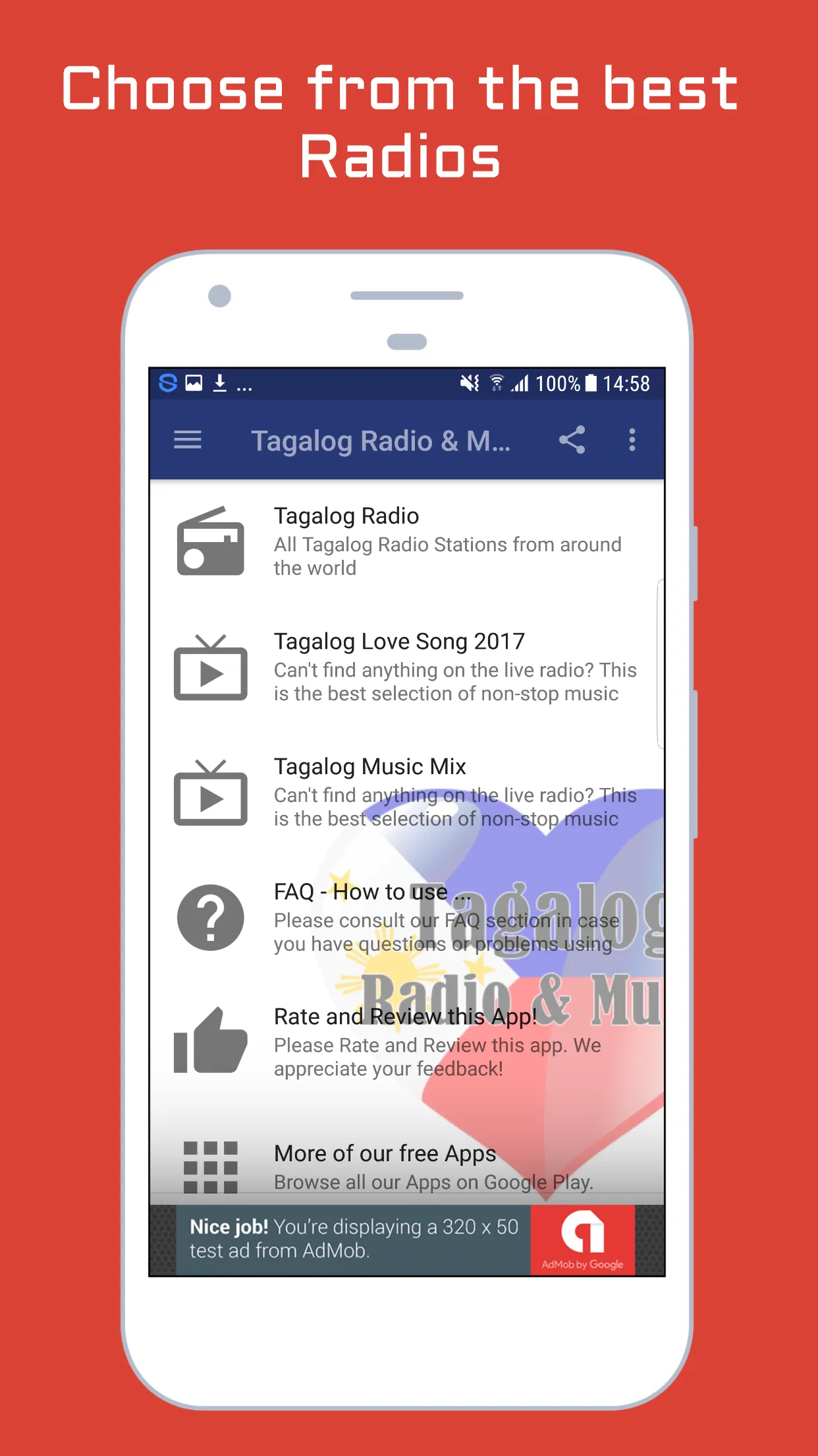 Tagalog Radio & Music | Indus Appstore | Screenshot