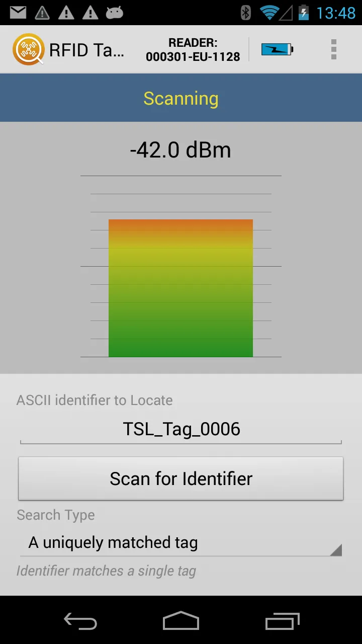 RFID Tag Finder | Indus Appstore | Screenshot