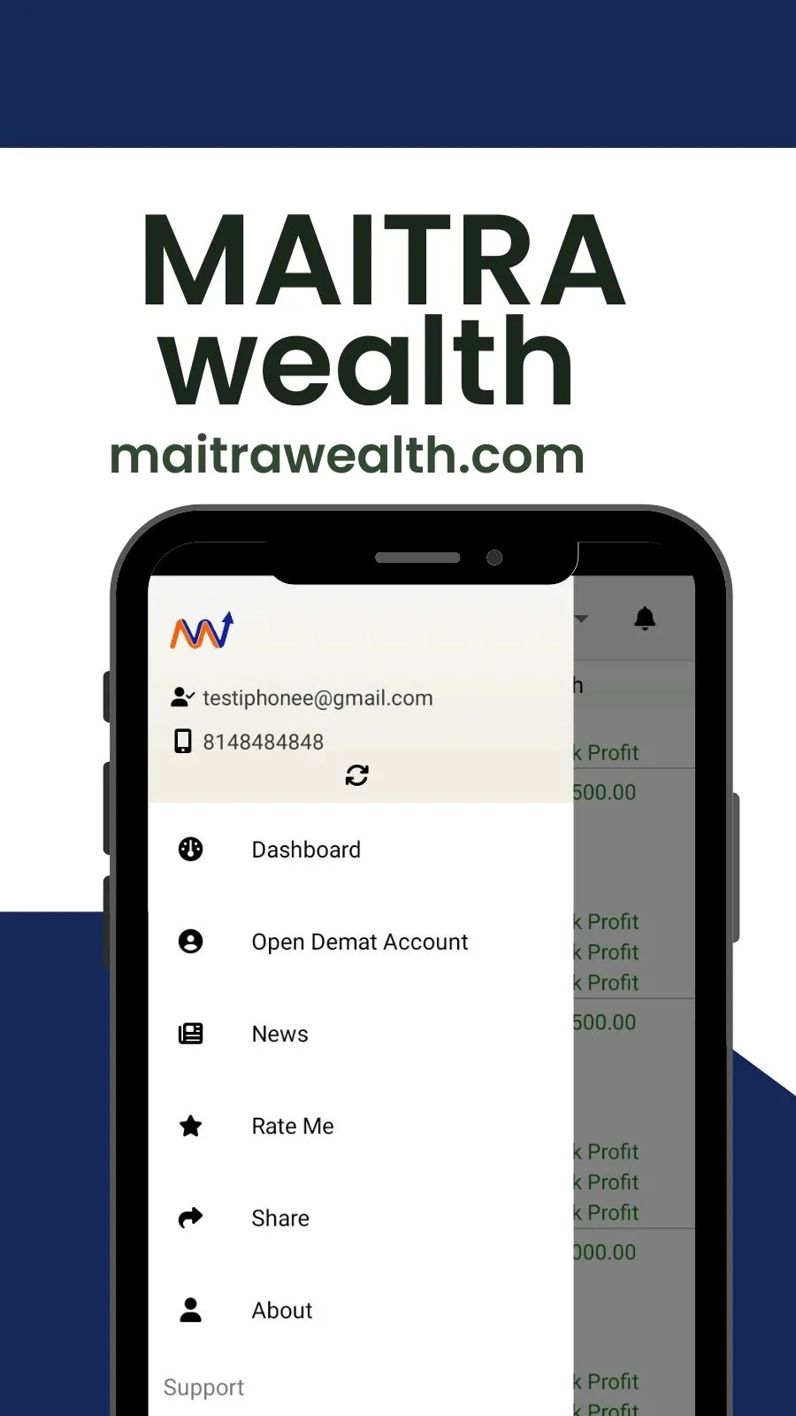 Maitra Wealth | Indus Appstore | Screenshot