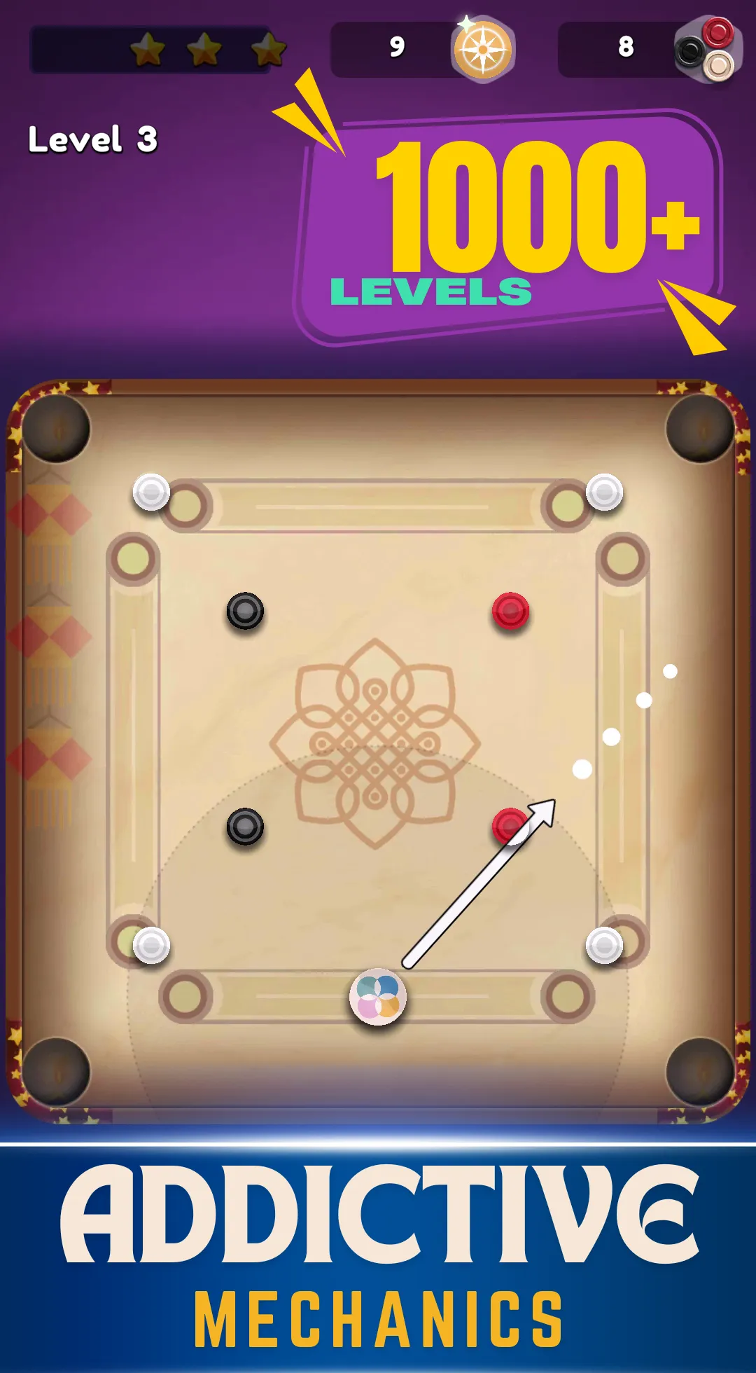 Carrom Board Stars 3D | Indus Appstore | Screenshot