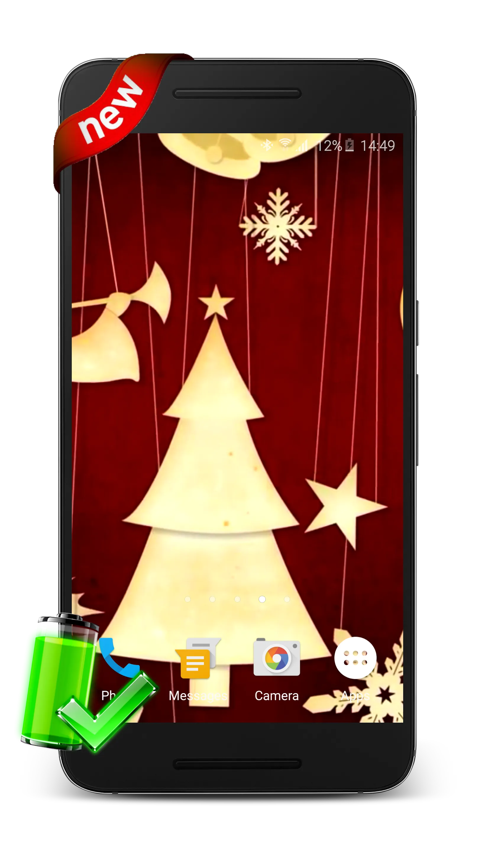 Merry Christmas Live Wallpaper | Indus Appstore | Screenshot