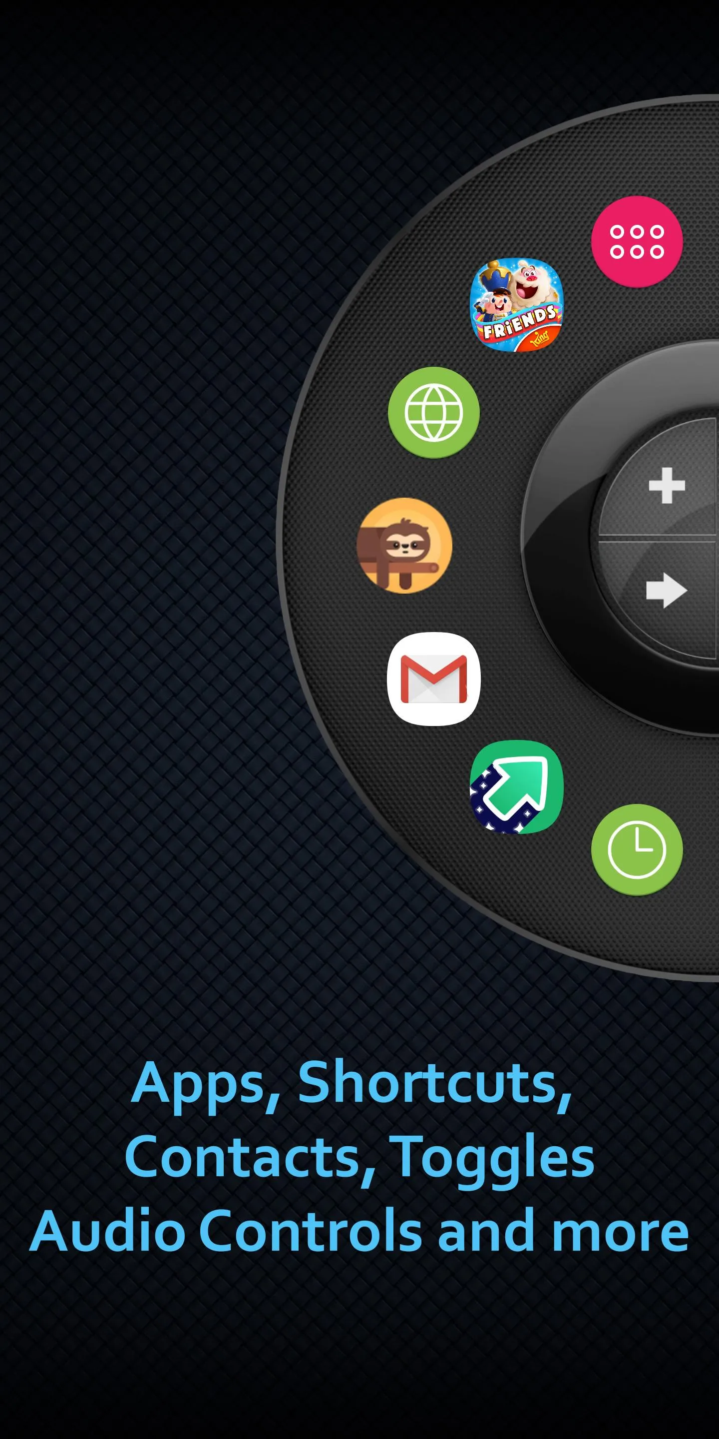 Wheel Launcher - sidebar | Indus Appstore | Screenshot