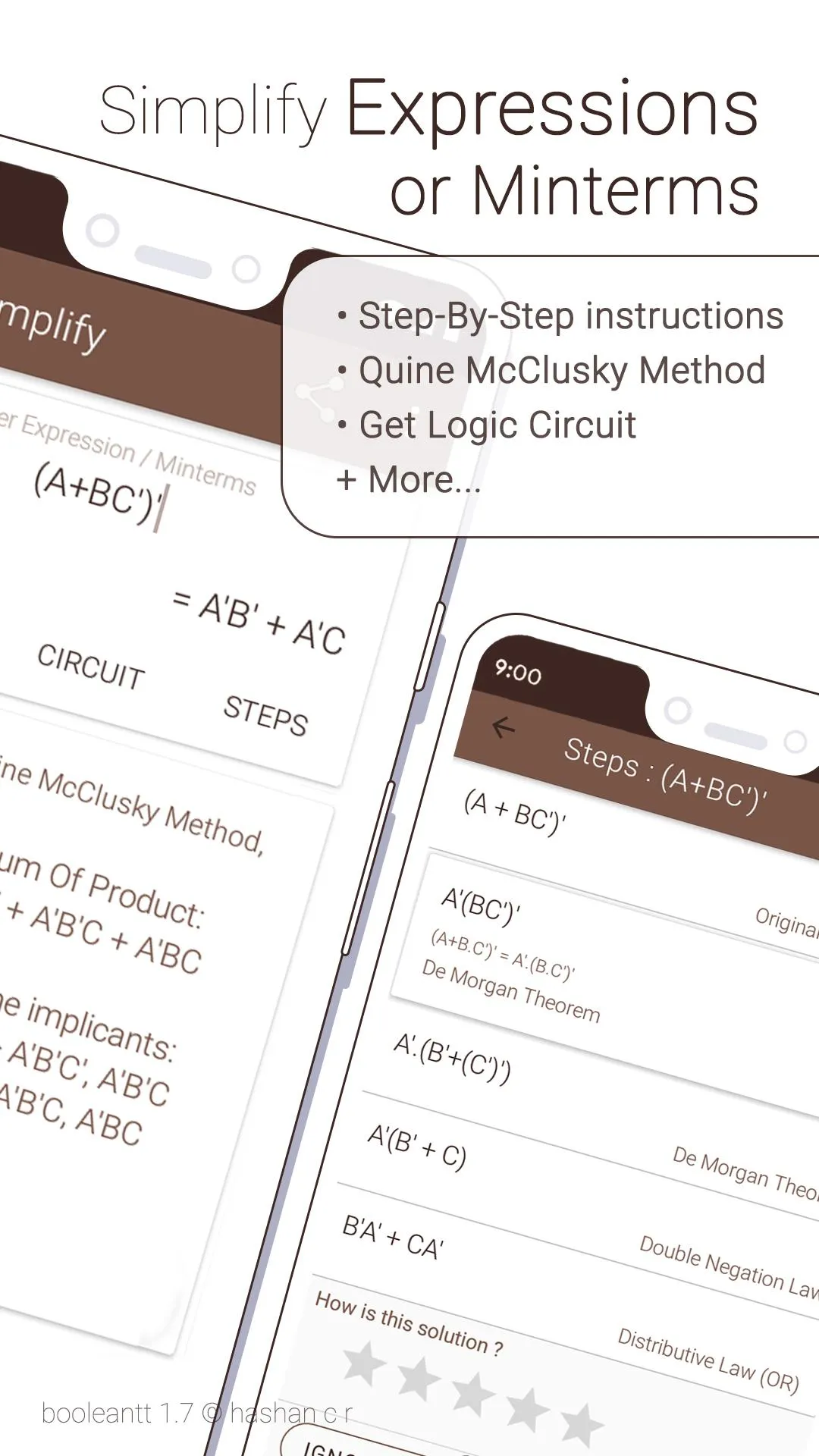 BooleanTT - Boolean Algebra | Indus Appstore | Screenshot