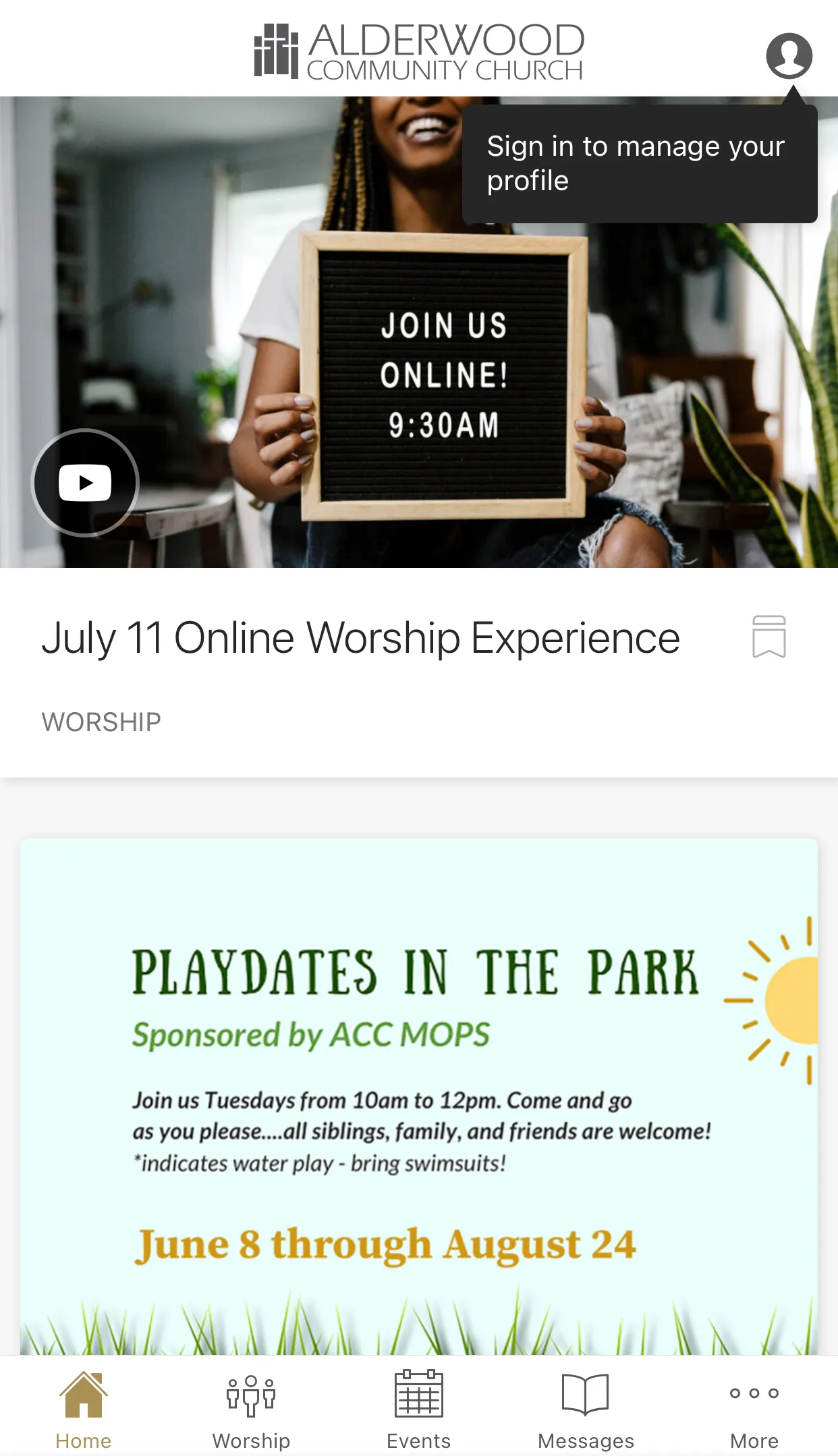 Alderwood Community Church | Indus Appstore | Screenshot