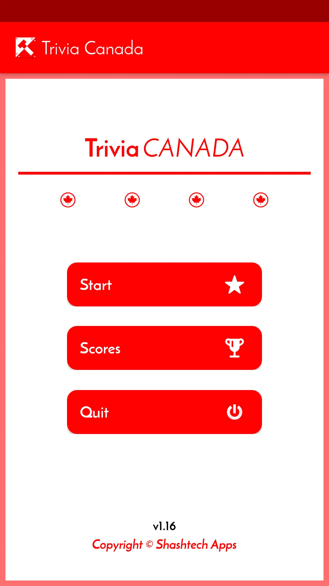 Trivia Canada | Indus Appstore | Screenshot