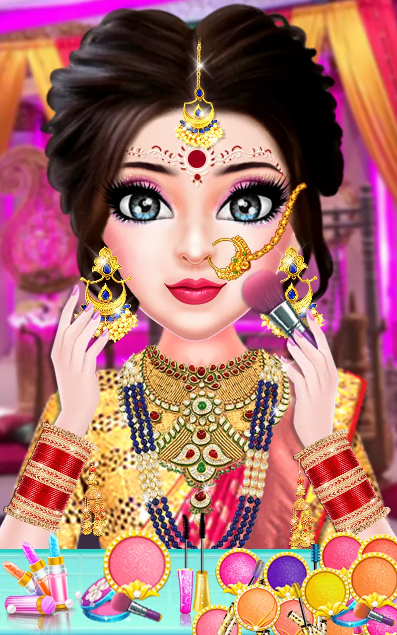 Indian Wedding Makeup Dress up | Indus Appstore | Screenshot