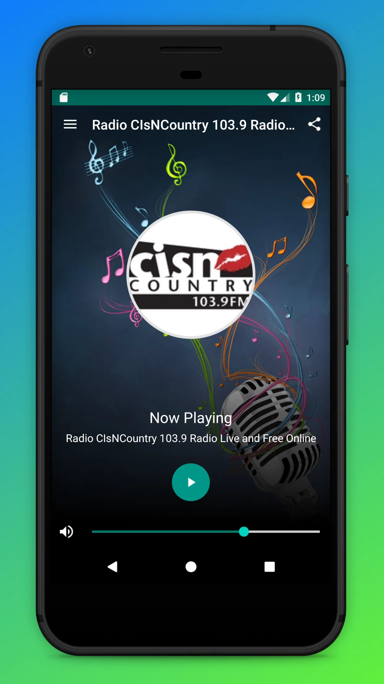 CISN Country 103.9 Radio App | Indus Appstore | Screenshot