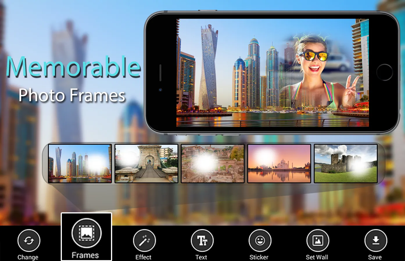 Memorable Photo Frames - famou | Indus Appstore | Screenshot