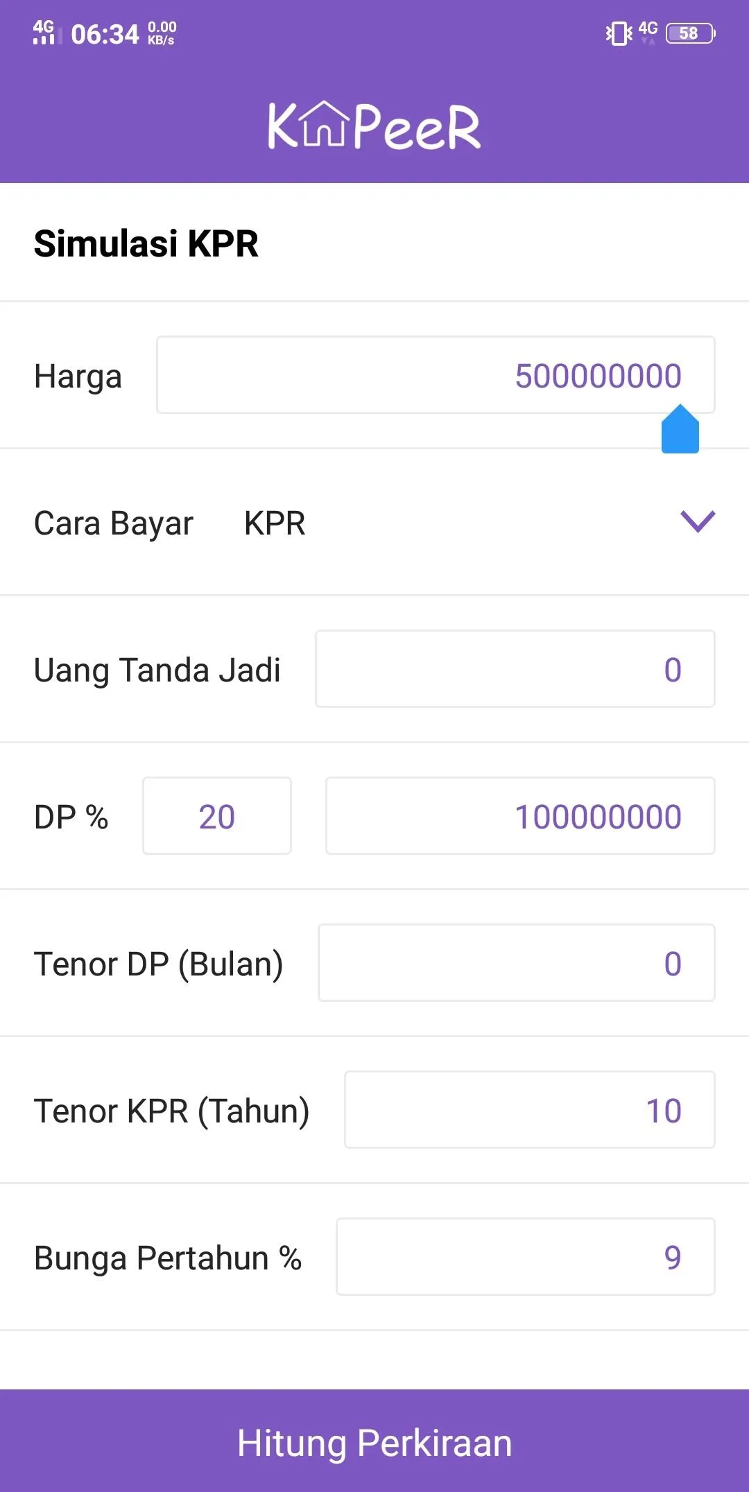 KaPeeR ( Kalkulator KPR ) | Indus Appstore | Screenshot