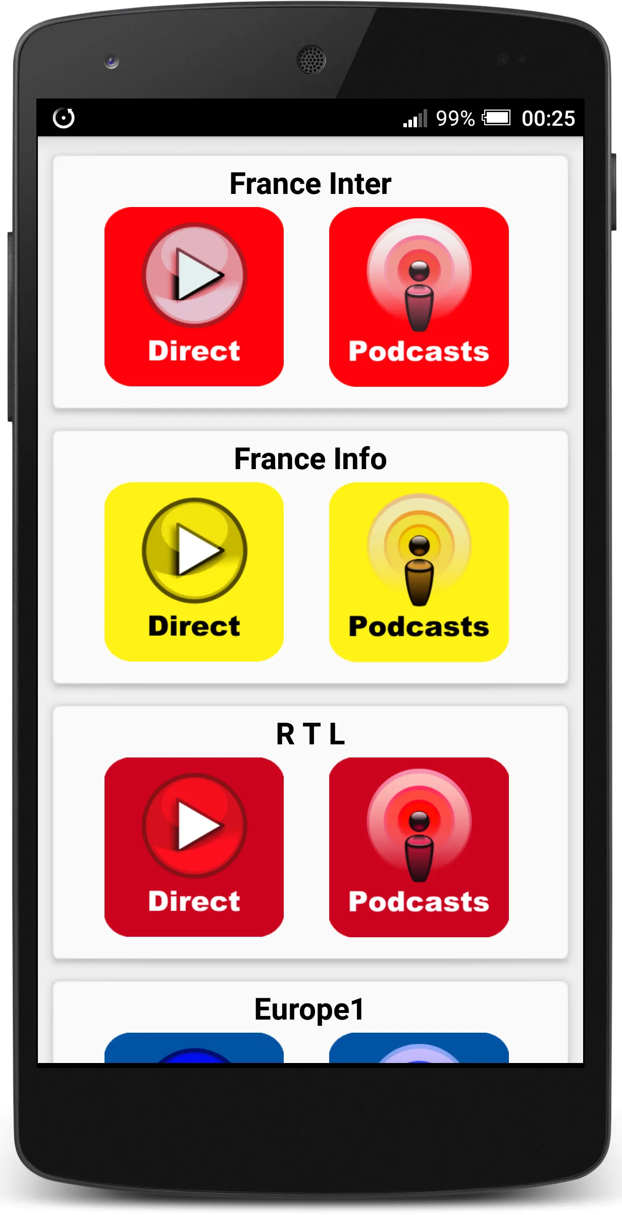 Radios en direct et en podcast | Indus Appstore | Screenshot