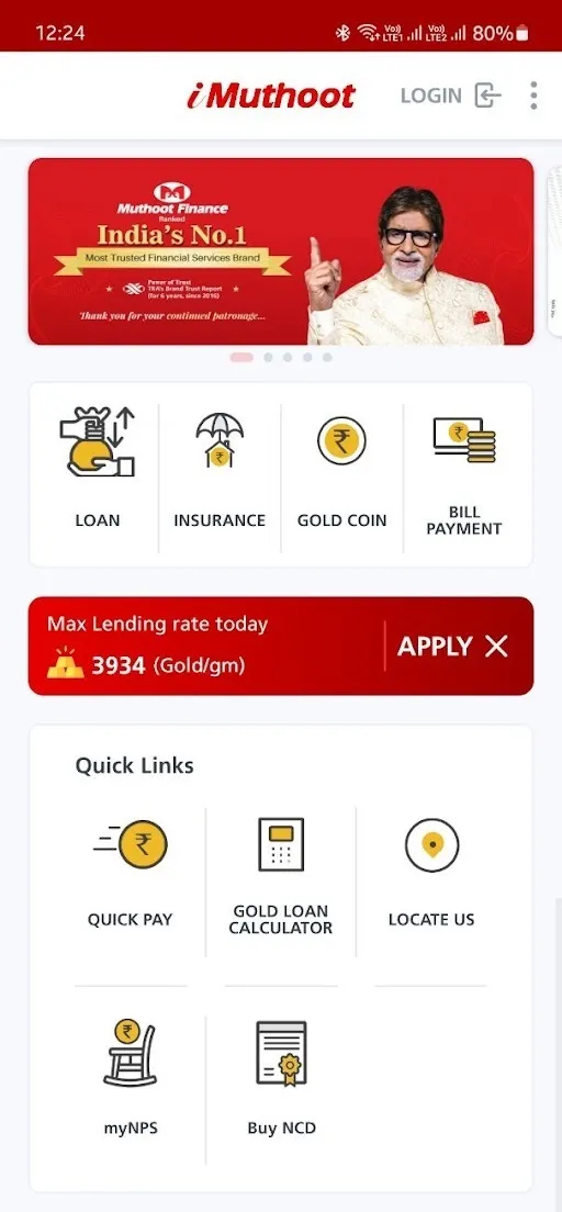 iMuthoot | Indus Appstore | Screenshot