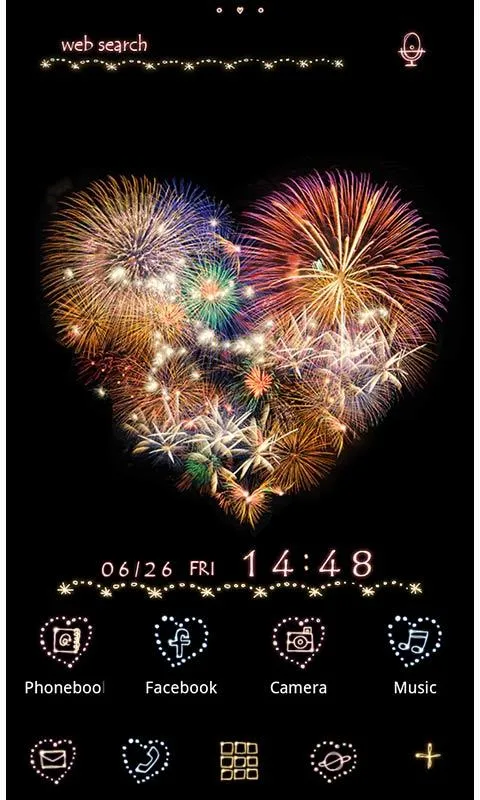 Fireworks Heart Wallpaper | Indus Appstore | Screenshot