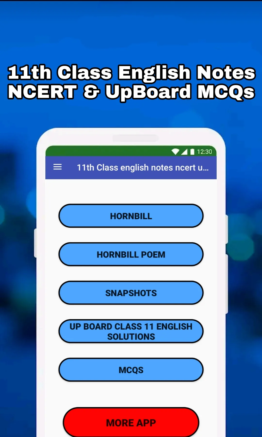 Class 11 English NCERT Notes | Indus Appstore | Screenshot