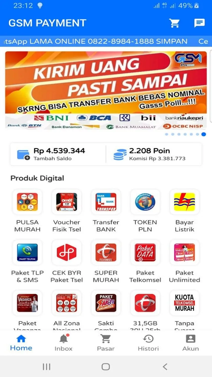 Agen Pulsa Murah = GSM Payment | Indus Appstore | Screenshot