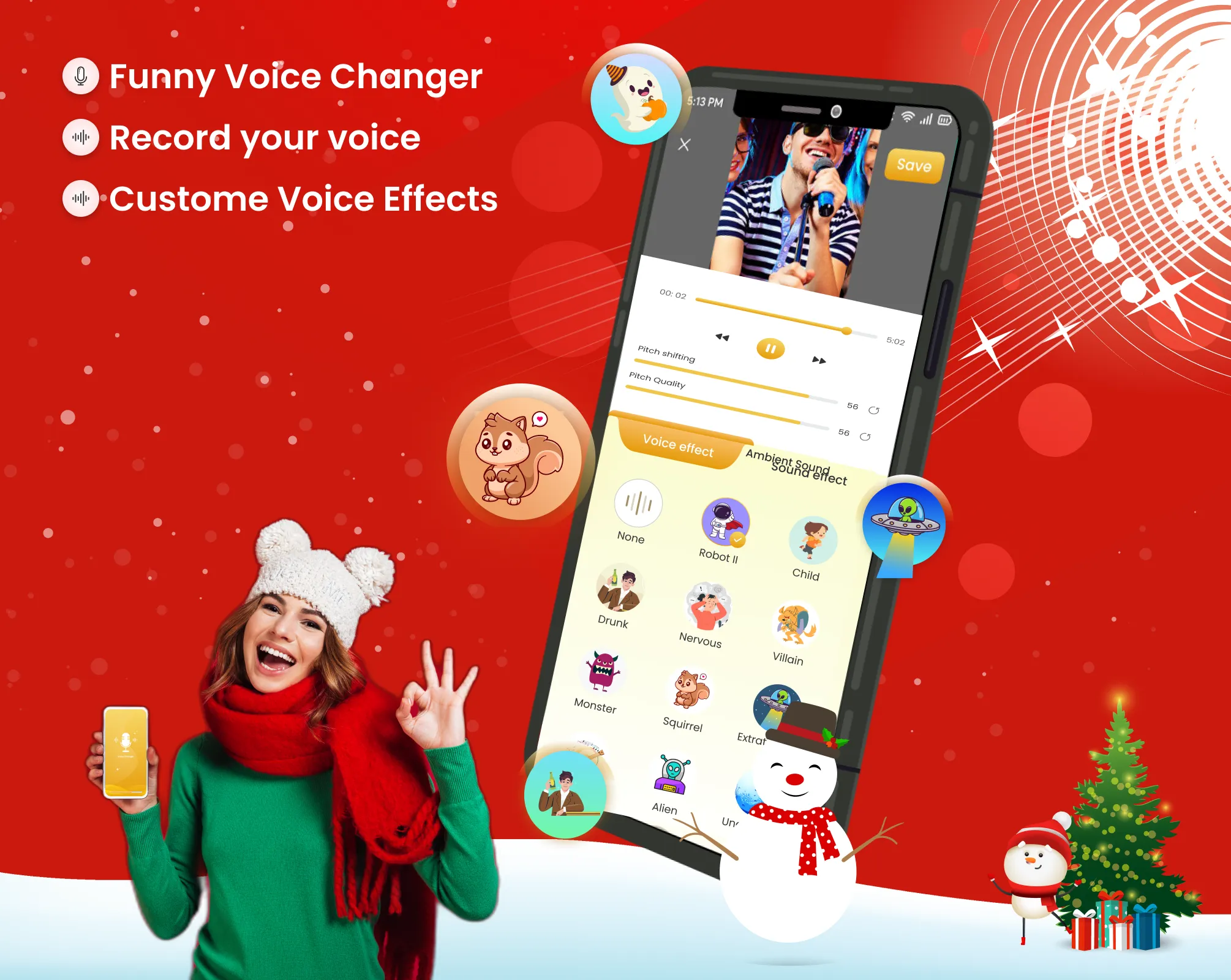 Voice Changer: Funny Sounds | Indus Appstore | Screenshot