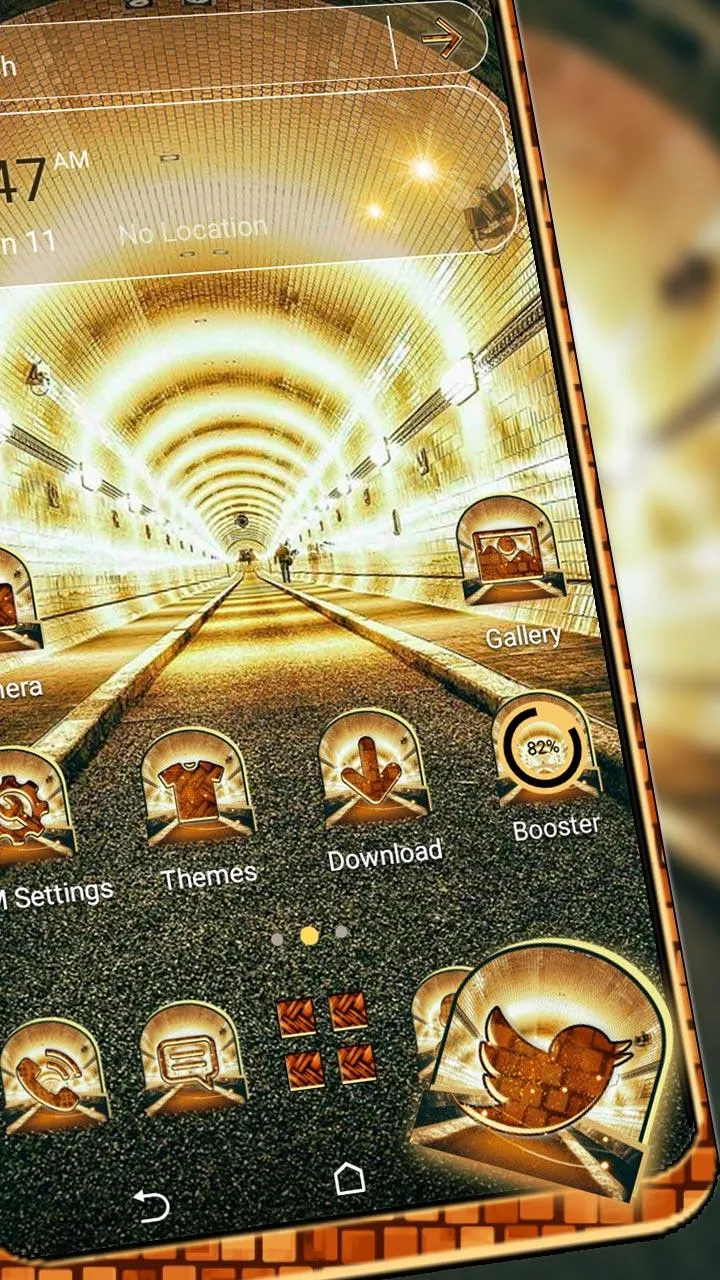 Tunnel Lights Launcher Theme | Indus Appstore | Screenshot