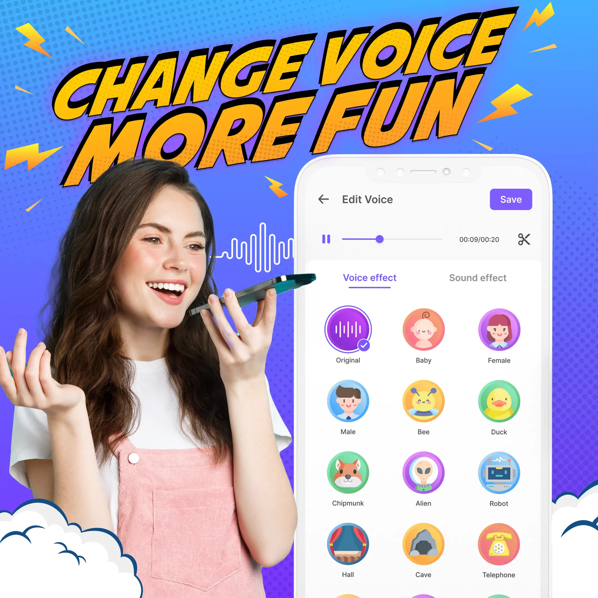 Voice Changer by Sound Effects | Indus Appstore | Screenshot