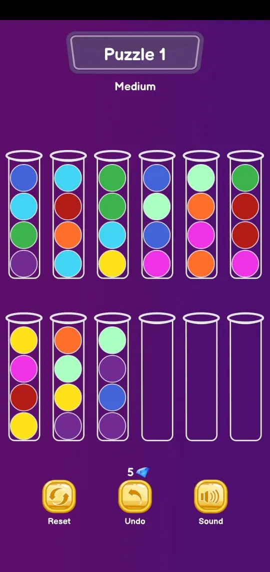 Bubble Sort Color Puzzle | Indus Appstore | Screenshot