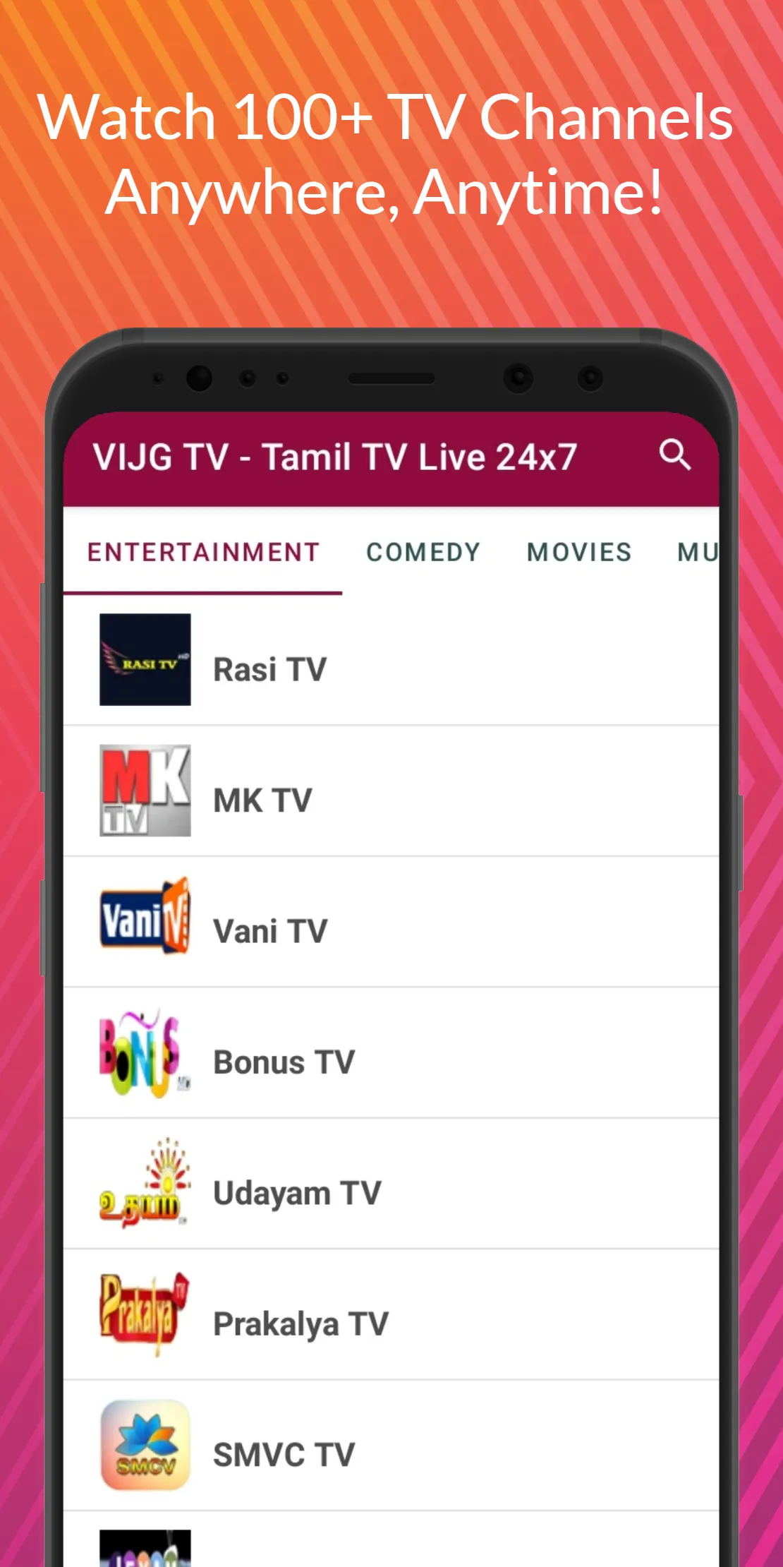 VIJG TV - Tamil TV Live 24x7 | Indus Appstore | Screenshot