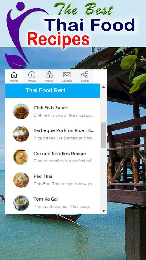 Thai Food Recipes Ideas | Indus Appstore | Screenshot