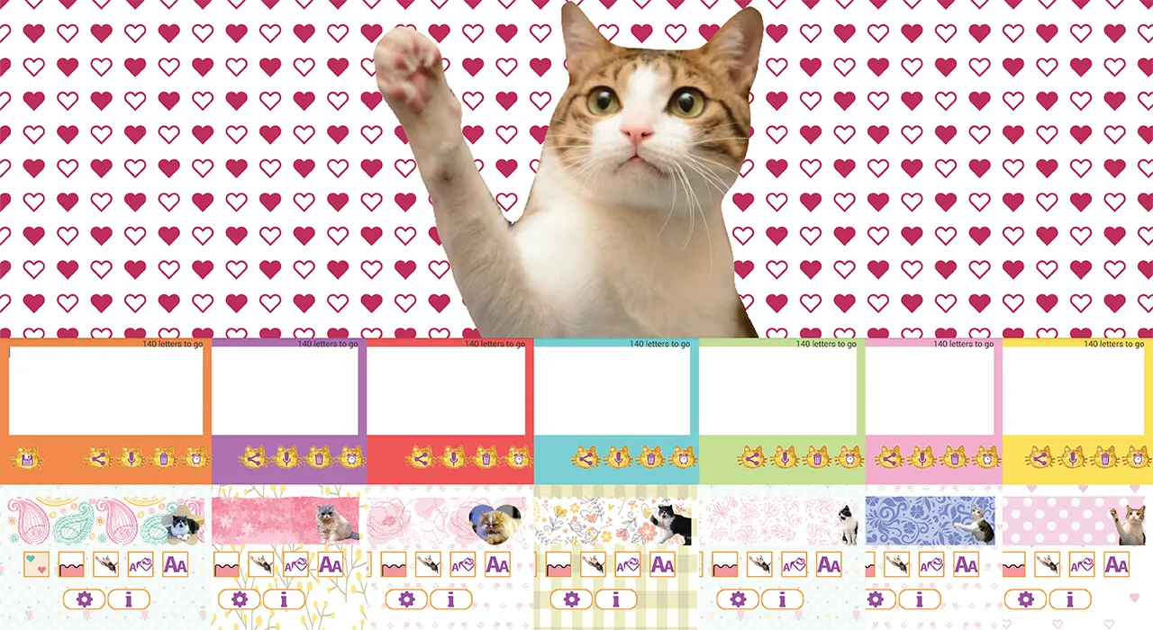 Cat Sticky Memo Notepad | Indus Appstore | Screenshot