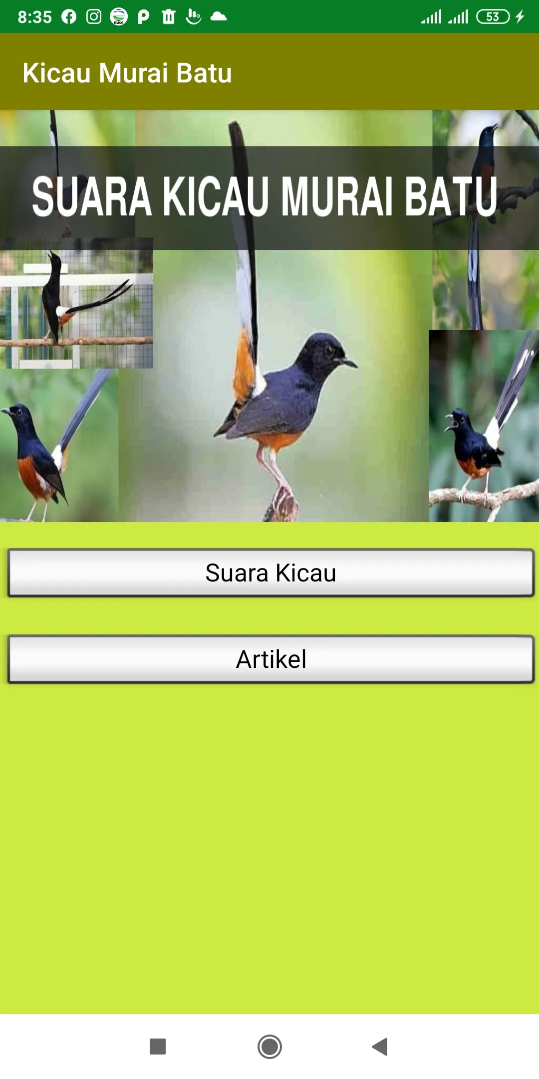 Suara Kicau Murai Batu Offline | Indus Appstore | Screenshot