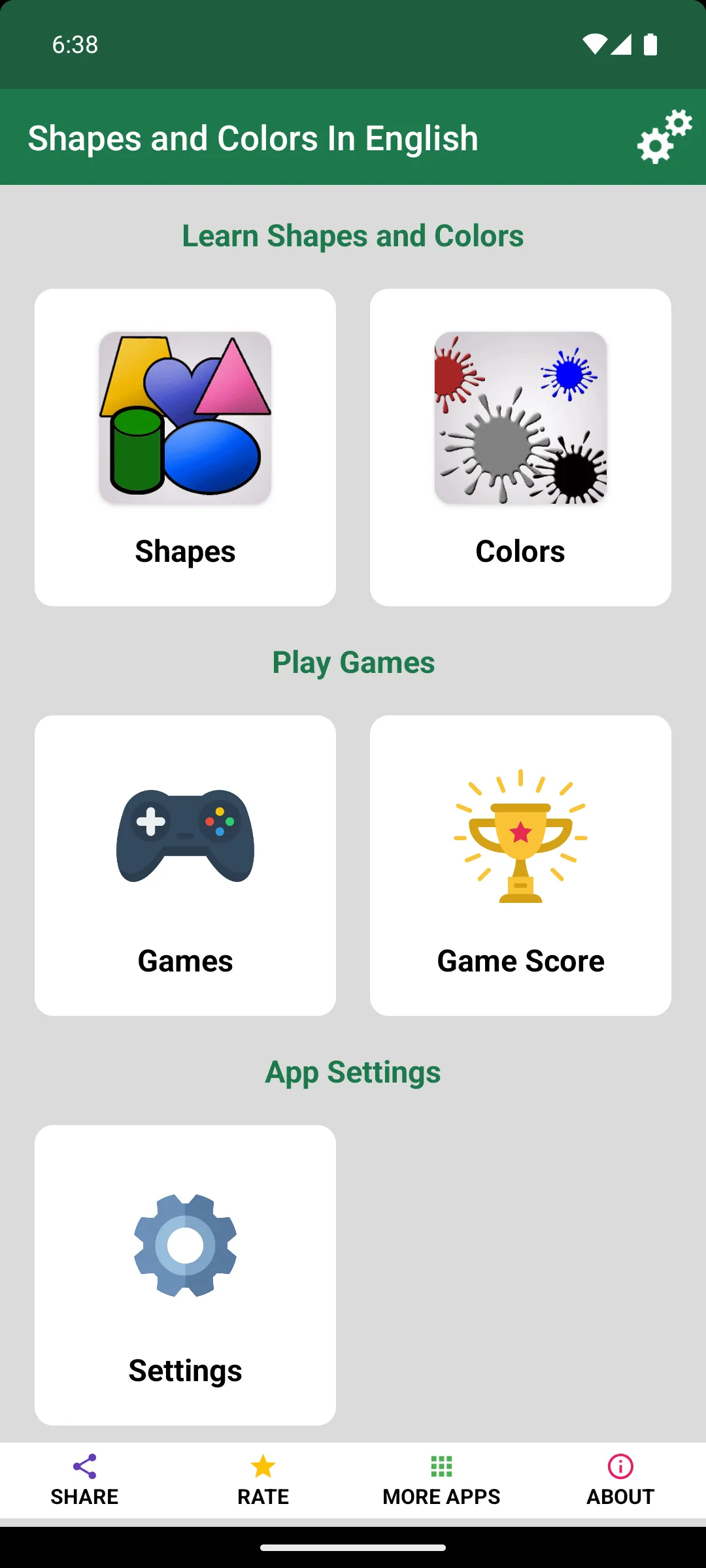 Shapes and Colors in English | Indus Appstore | Screenshot