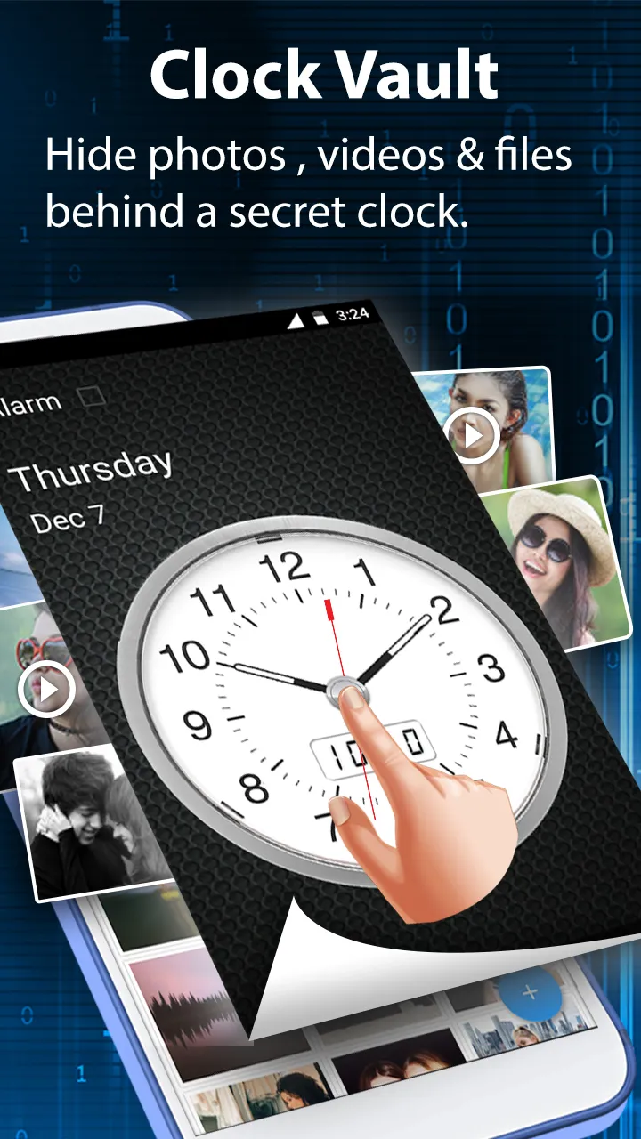 Clock Vault-Hide Photos,Videos | Indus Appstore | Screenshot