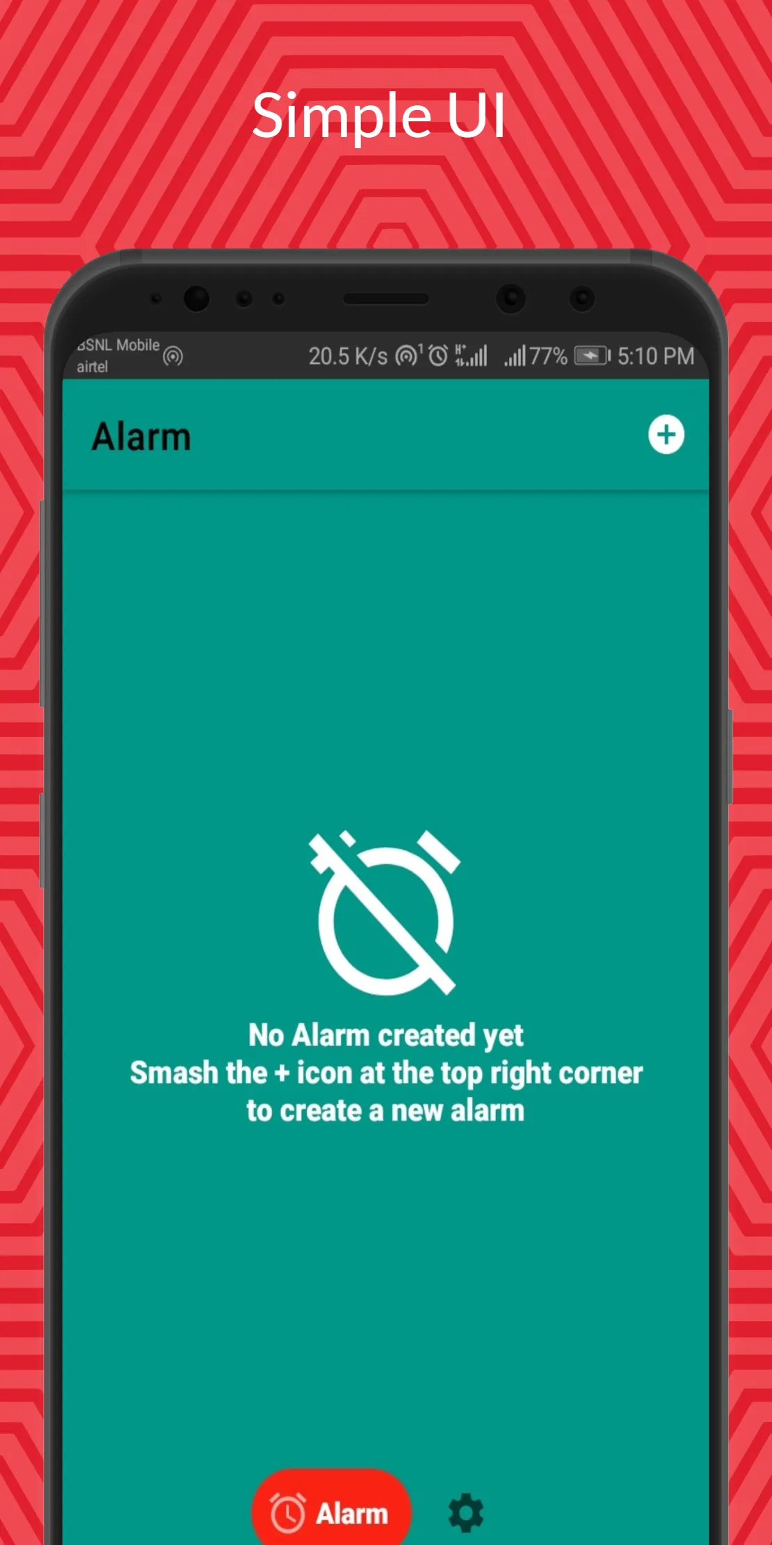 TinyAlarm : Handy Alarm Clock | Indus Appstore | Screenshot