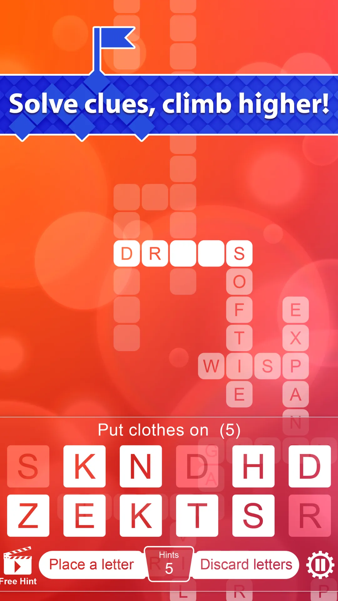 Crossword Climber | Indus Appstore | Screenshot