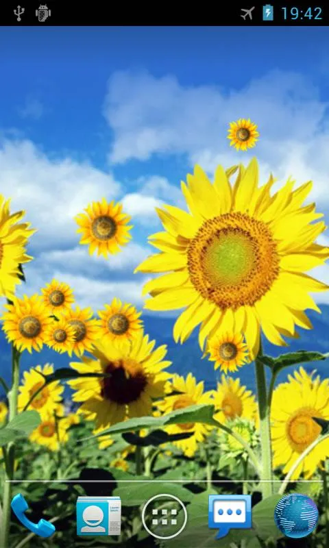 Sunflower Live Wallpaper | Indus Appstore | Screenshot