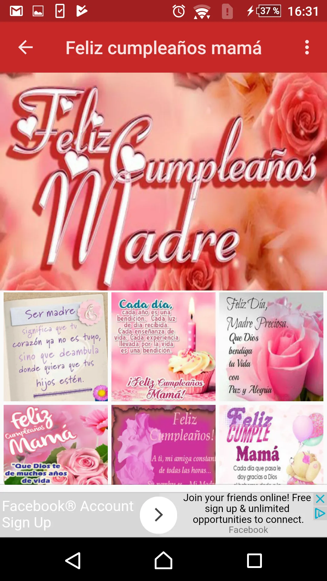 Mamá es única Gran Cumpleaños | Indus Appstore | Screenshot