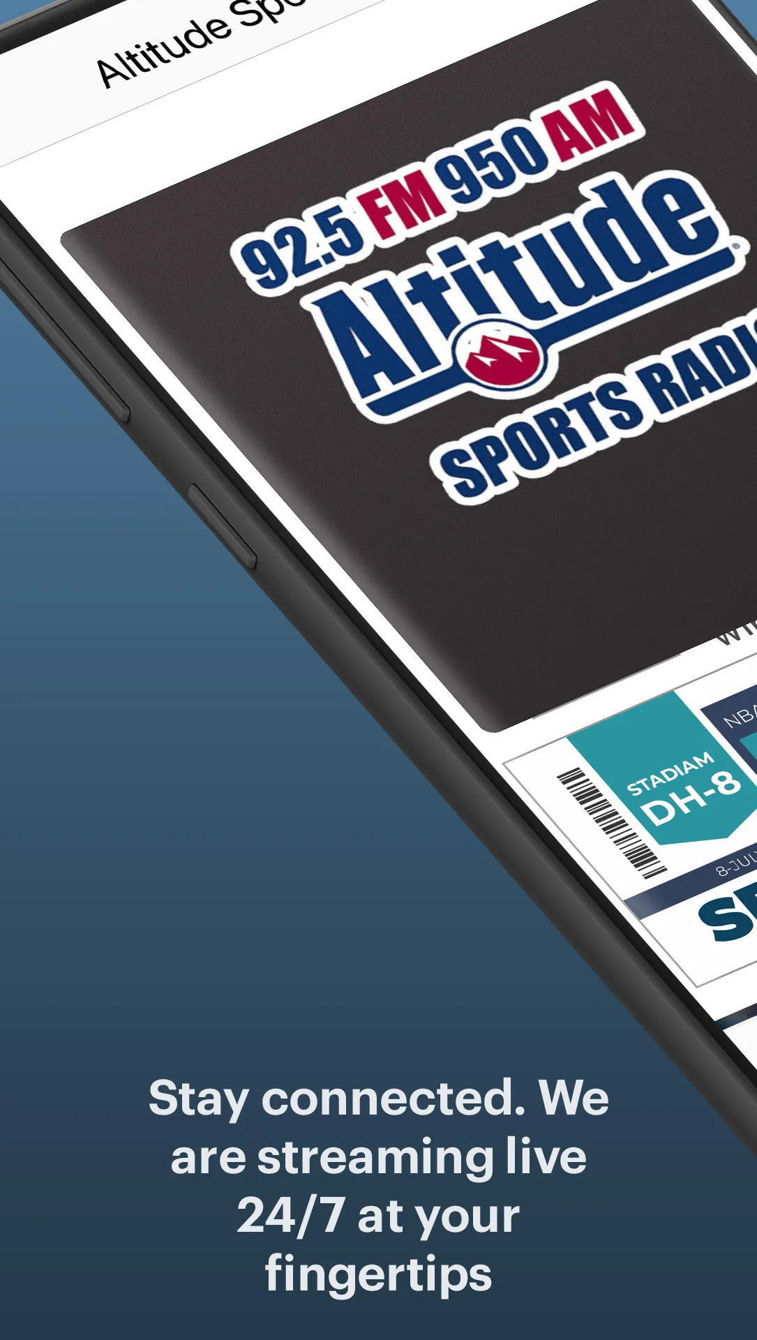 Altitude Sports Radio | Indus Appstore | Screenshot