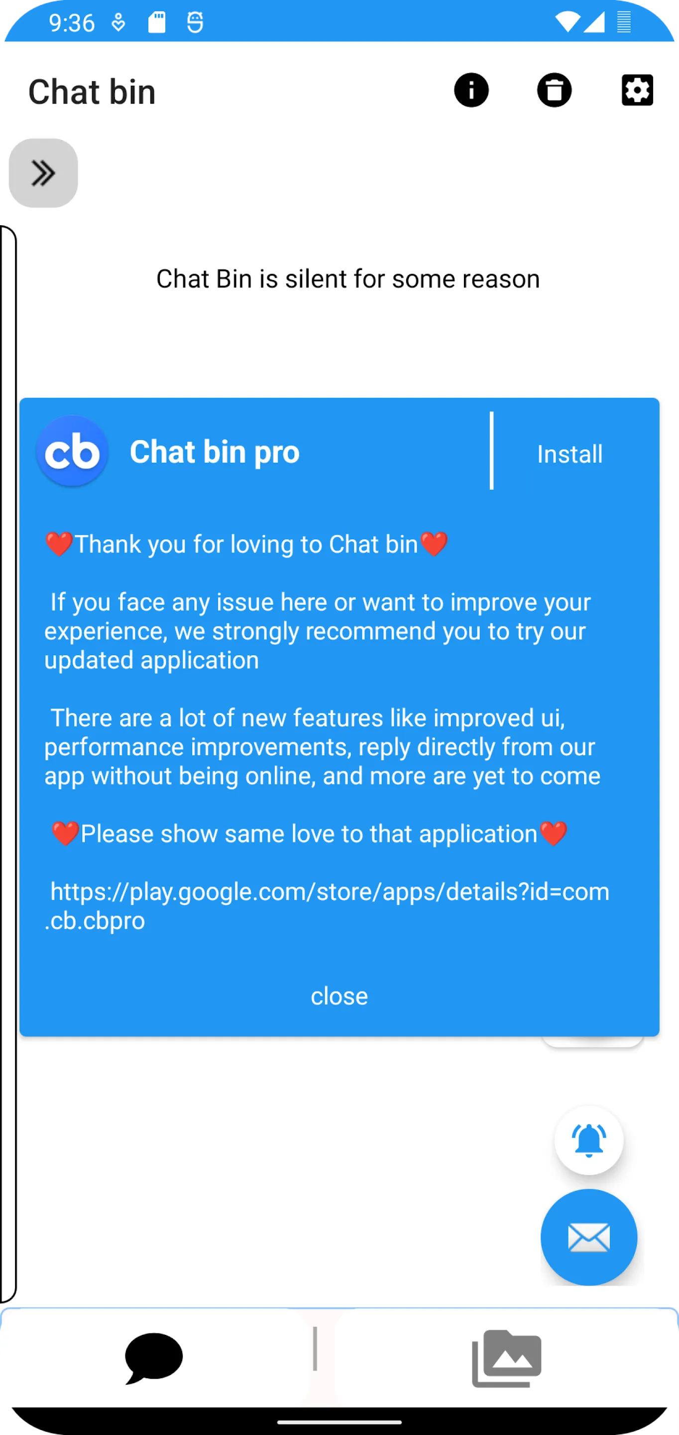 Chat Bin(Recover deleted chat) | Indus Appstore | Screenshot