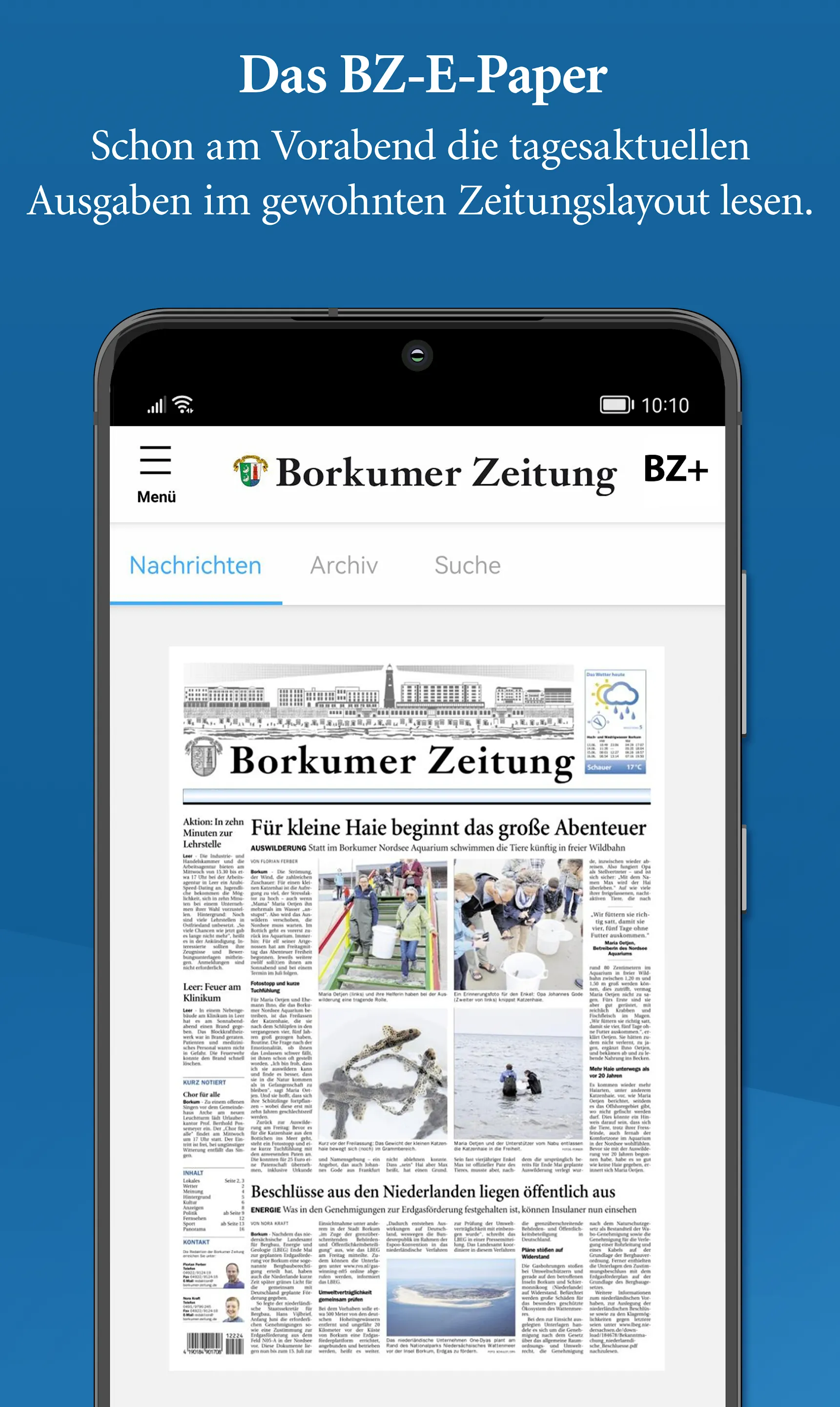 Borkumer Zeitung | Indus Appstore | Screenshot