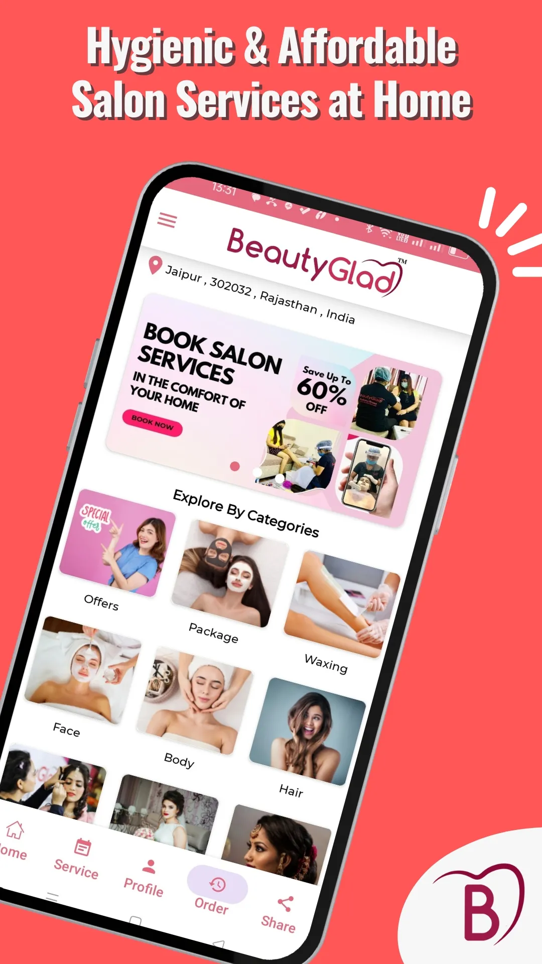 BeautyGlad - Salon at Home | Indus Appstore | Screenshot