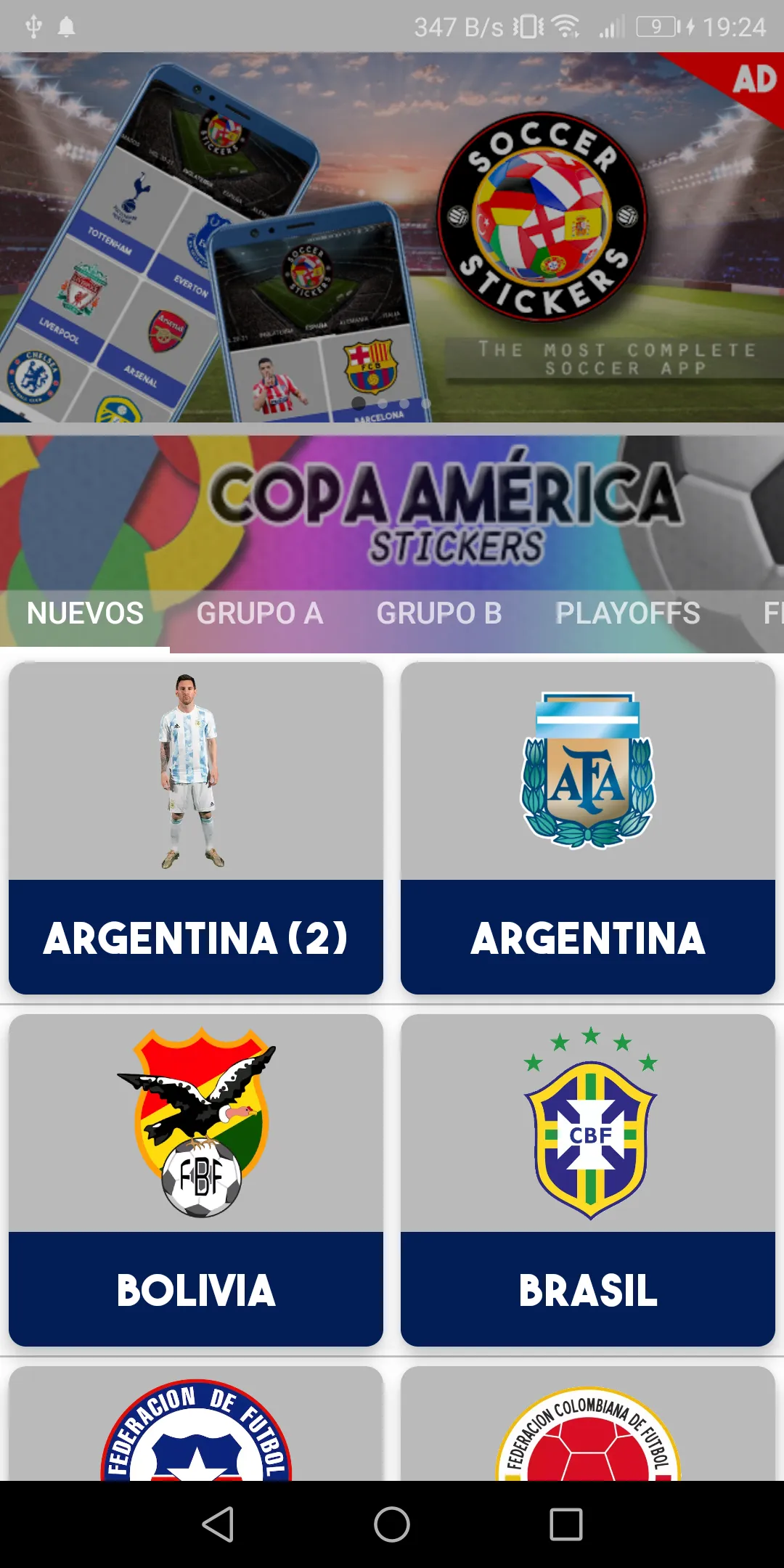 America Cup Stickers | Indus Appstore | Screenshot