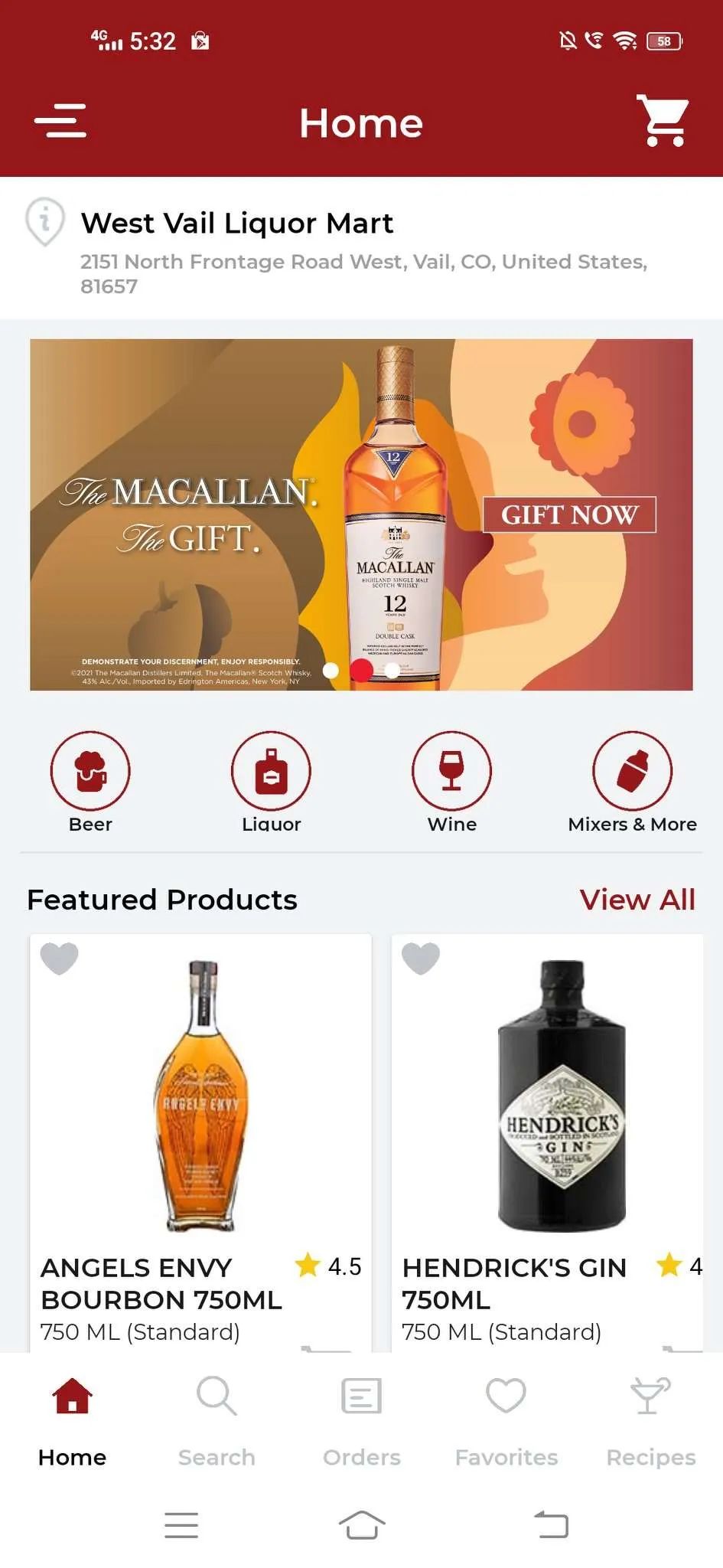 West Vail Liquor | Indus Appstore | Screenshot